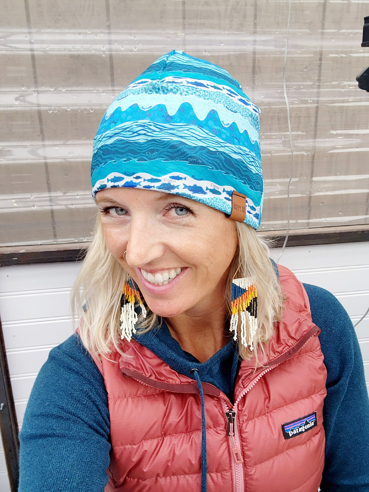Alpaka cluddy multicolor floral headband retro hiking camping winter girls Aubrey Headband - 100% wool Floral Embroidery & Fleece-Lined  main image 4