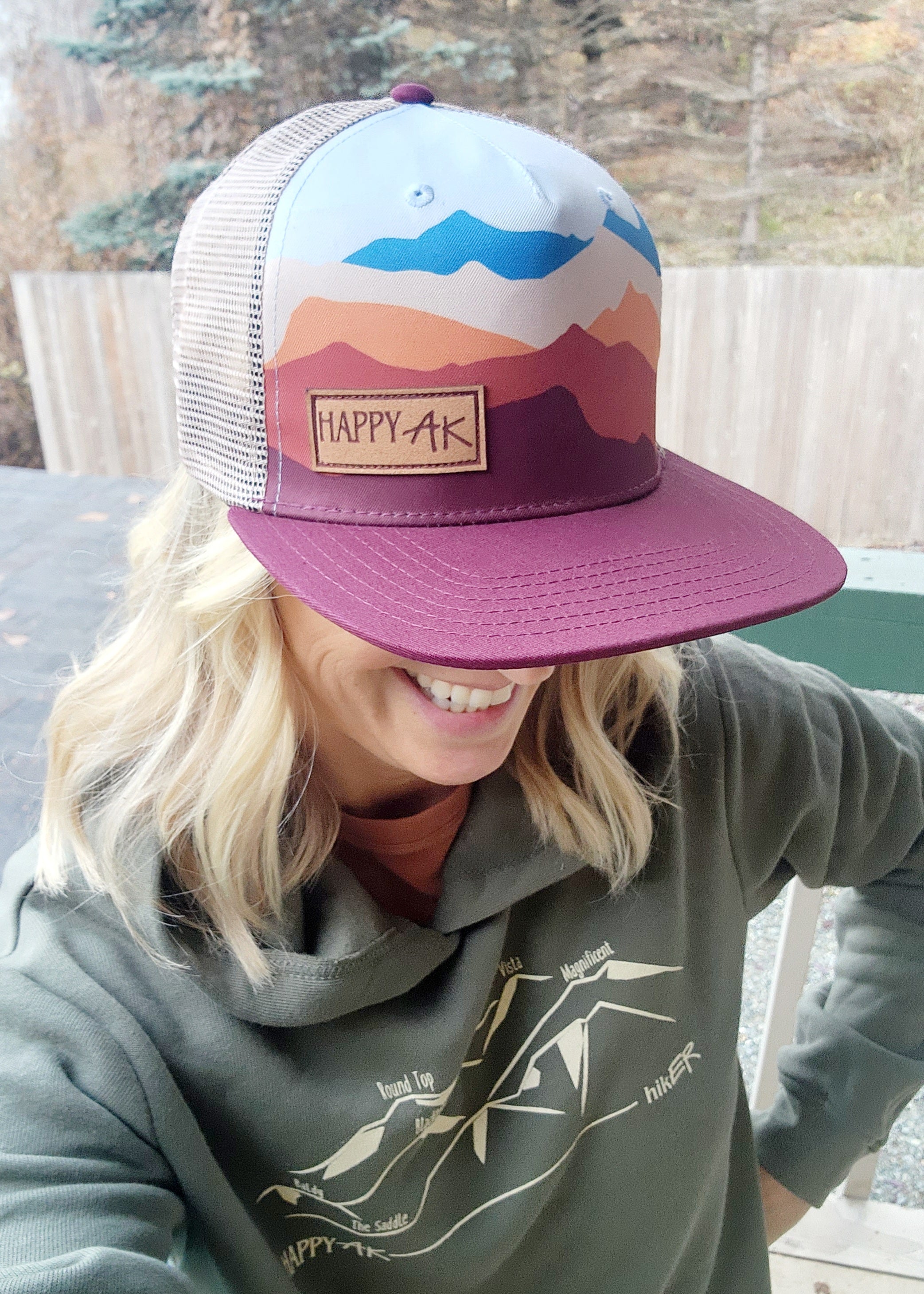 Flat Billed Hats HappyAK