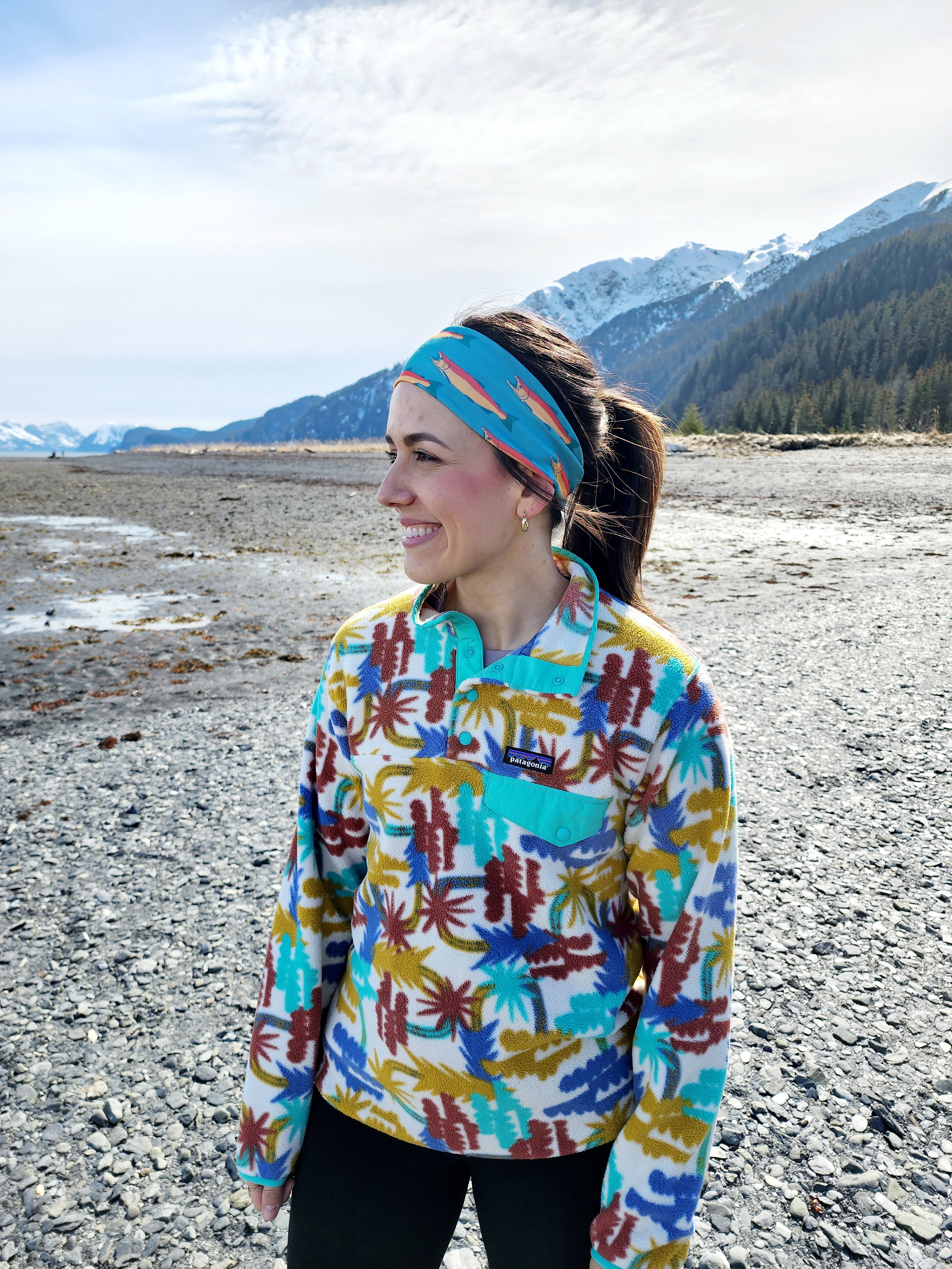 Retro Salmon Headband