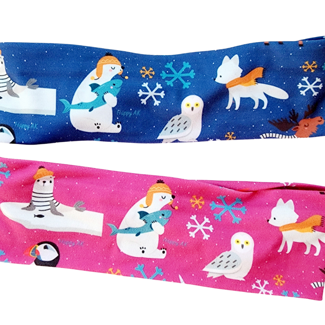 Animals in Scarves Toddler Headbands