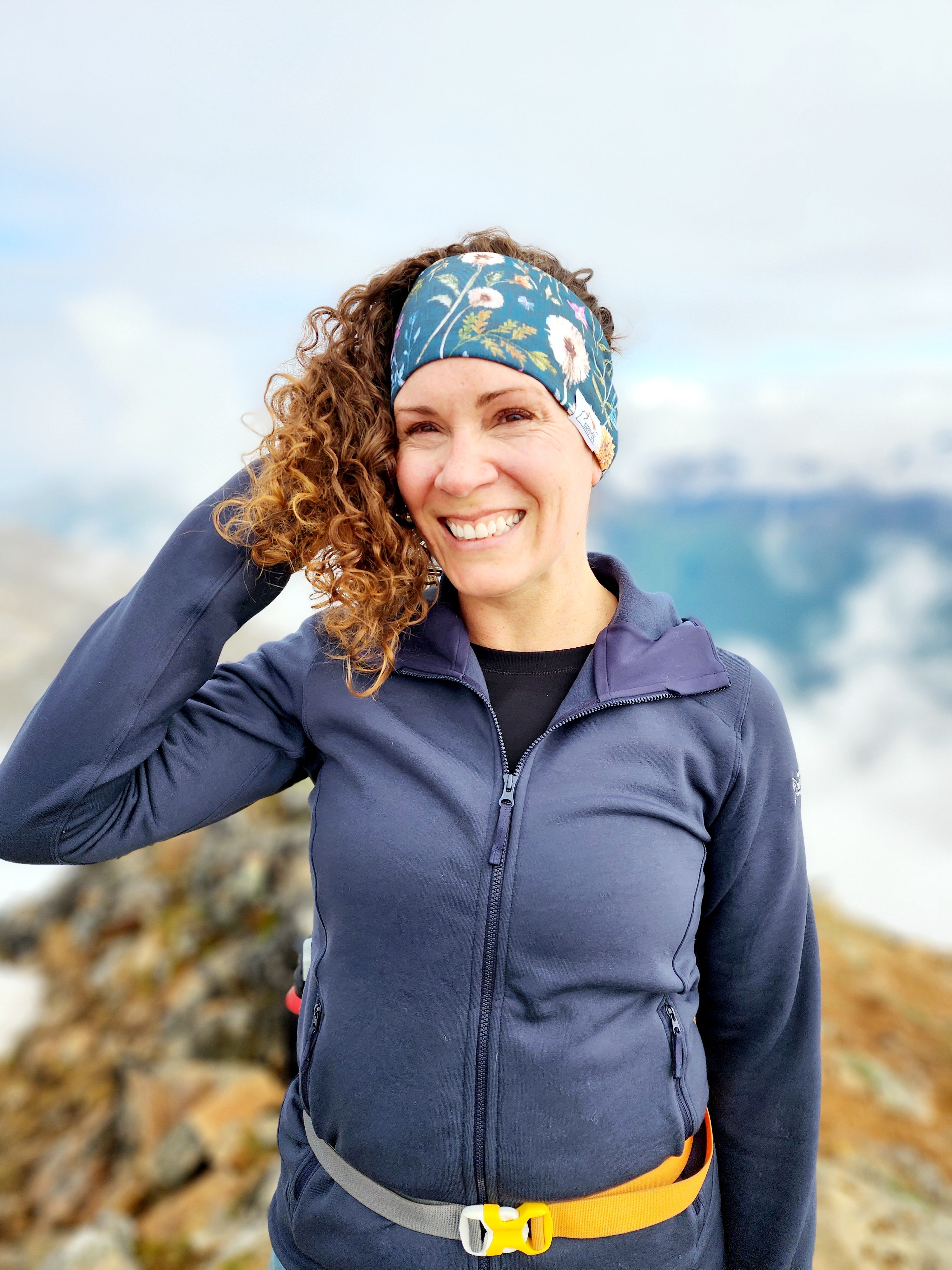 "Wildflowers" Merino Wool Lined Headband