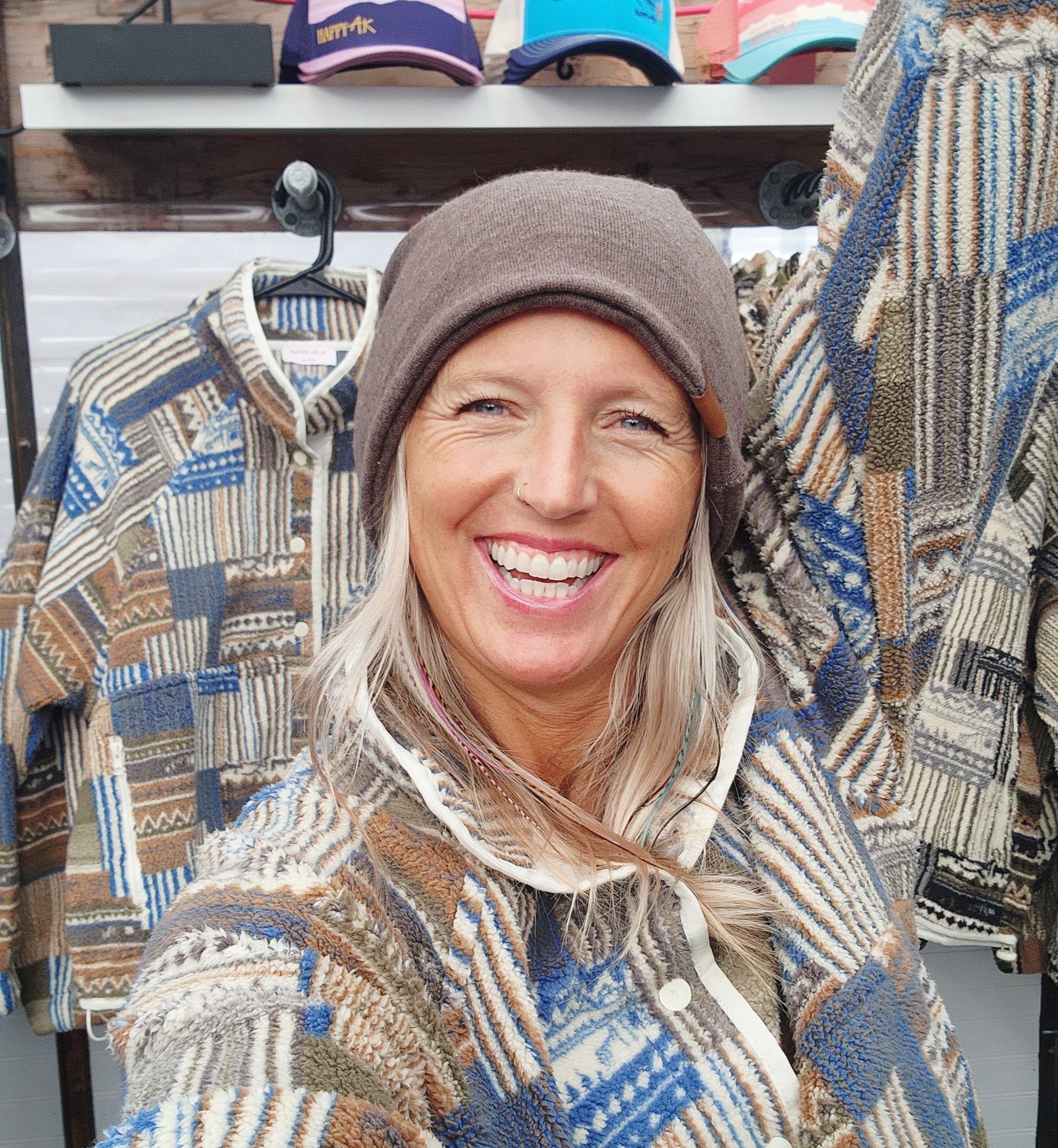 Patchwork Fleece Pullover