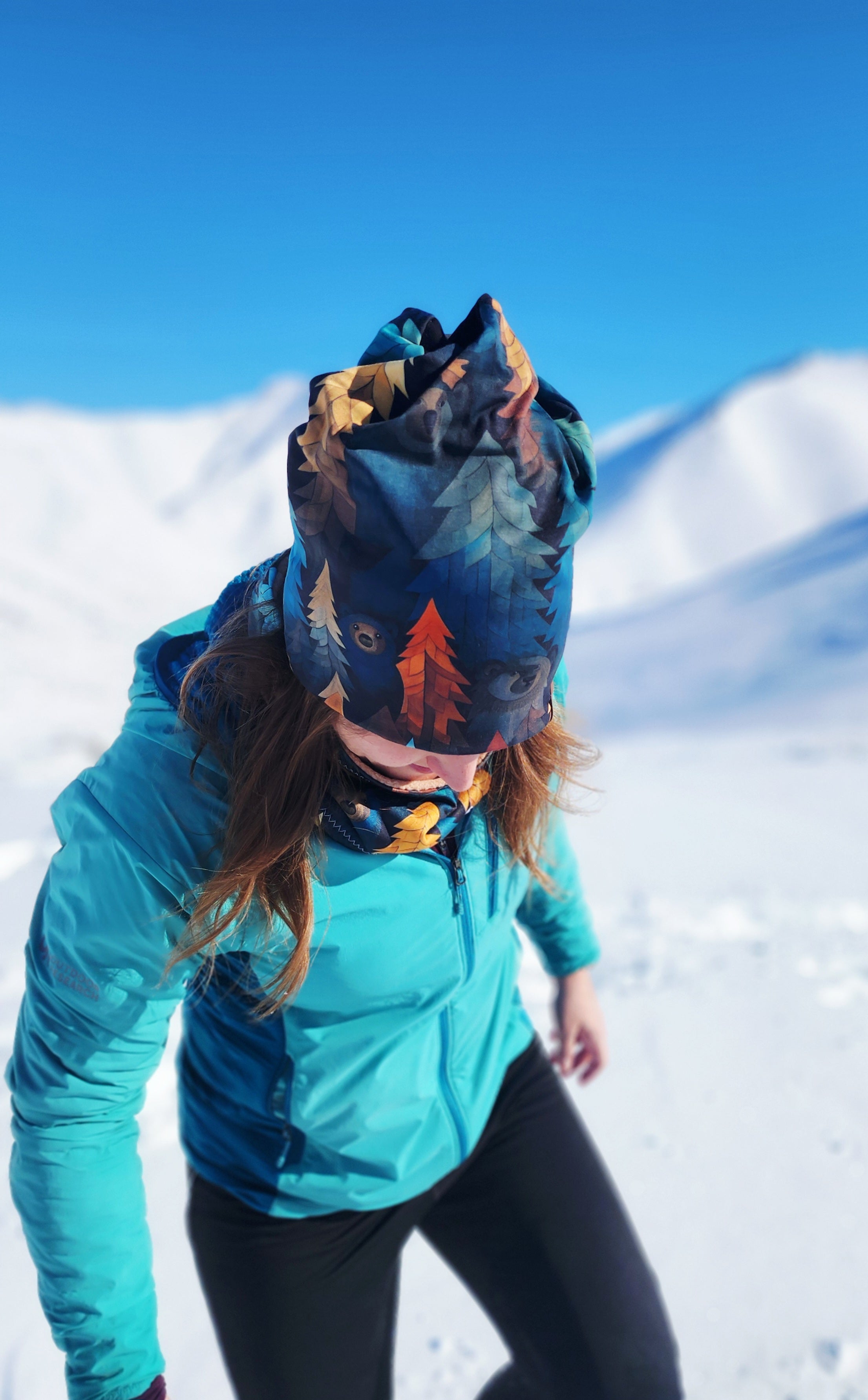 "Black Bears" 4-Way Wool Lined Beanies