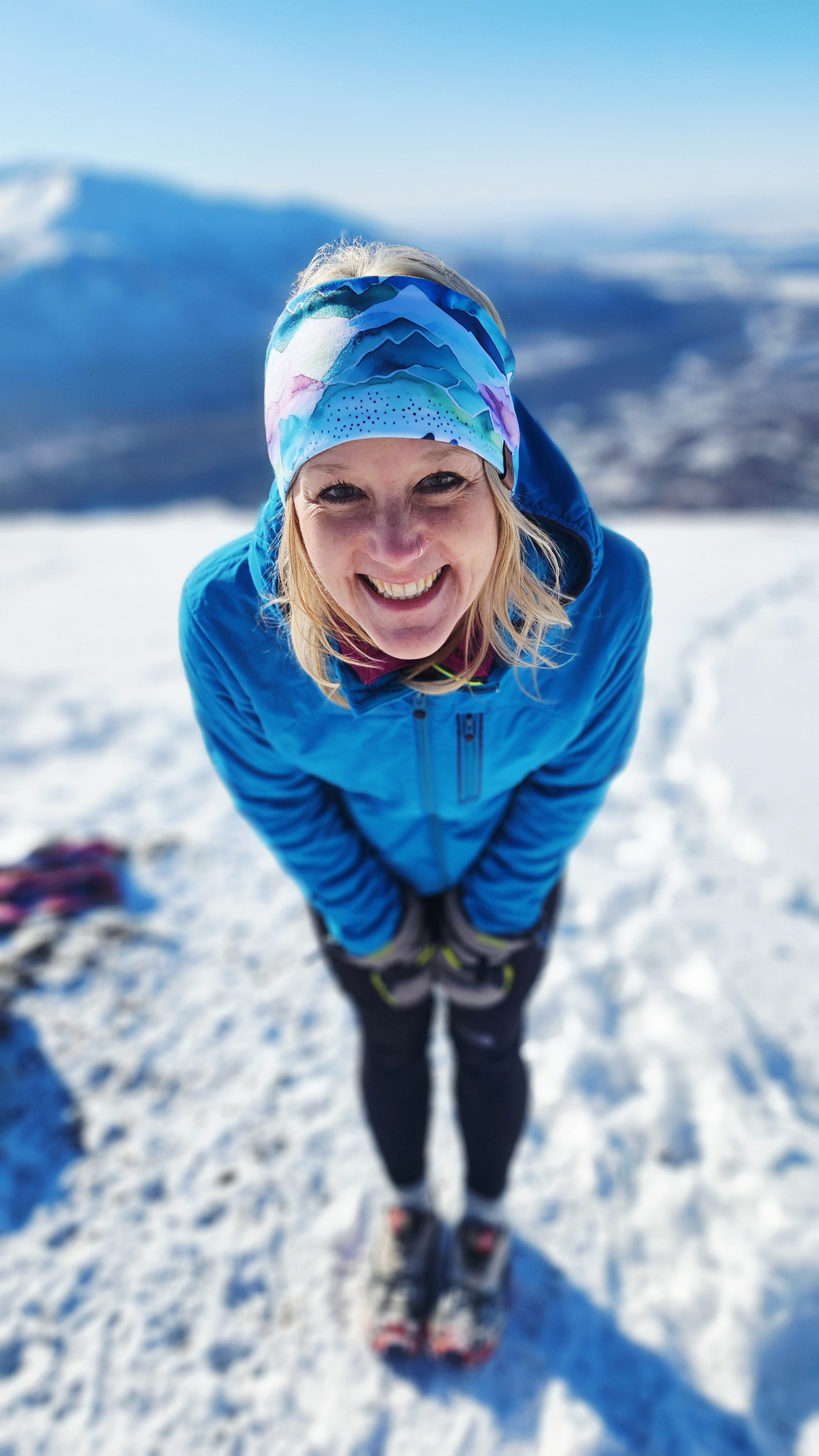 "Mountain Candy" Merino Wool Lined Headband