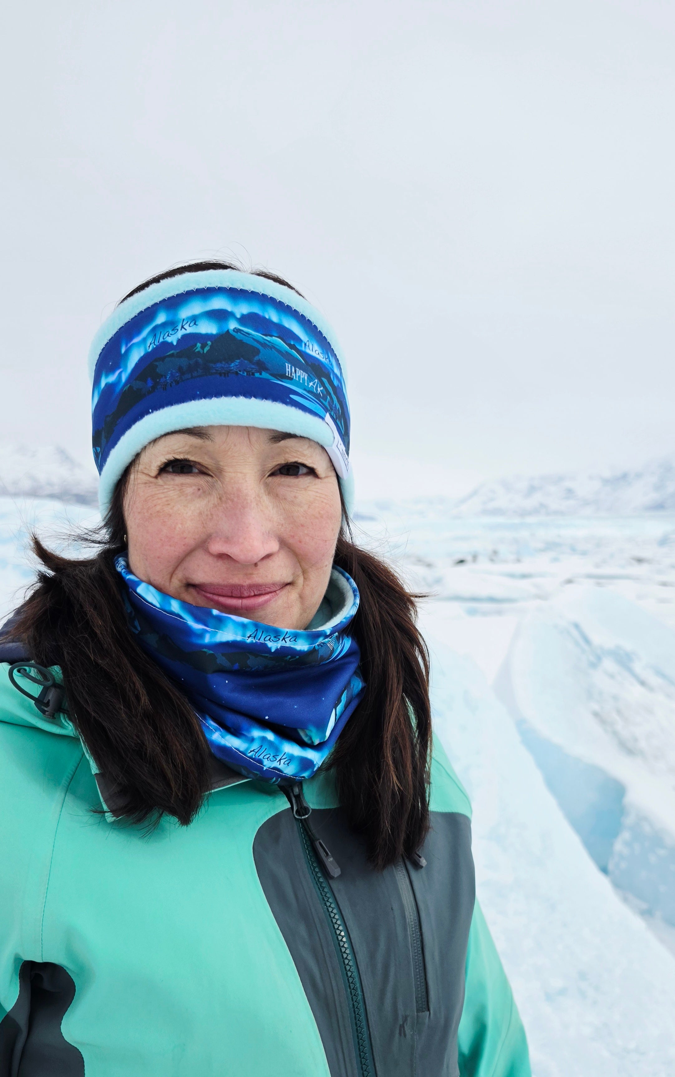 "Ak Aurora" Fleece Headband | Fleece Neck Warmer