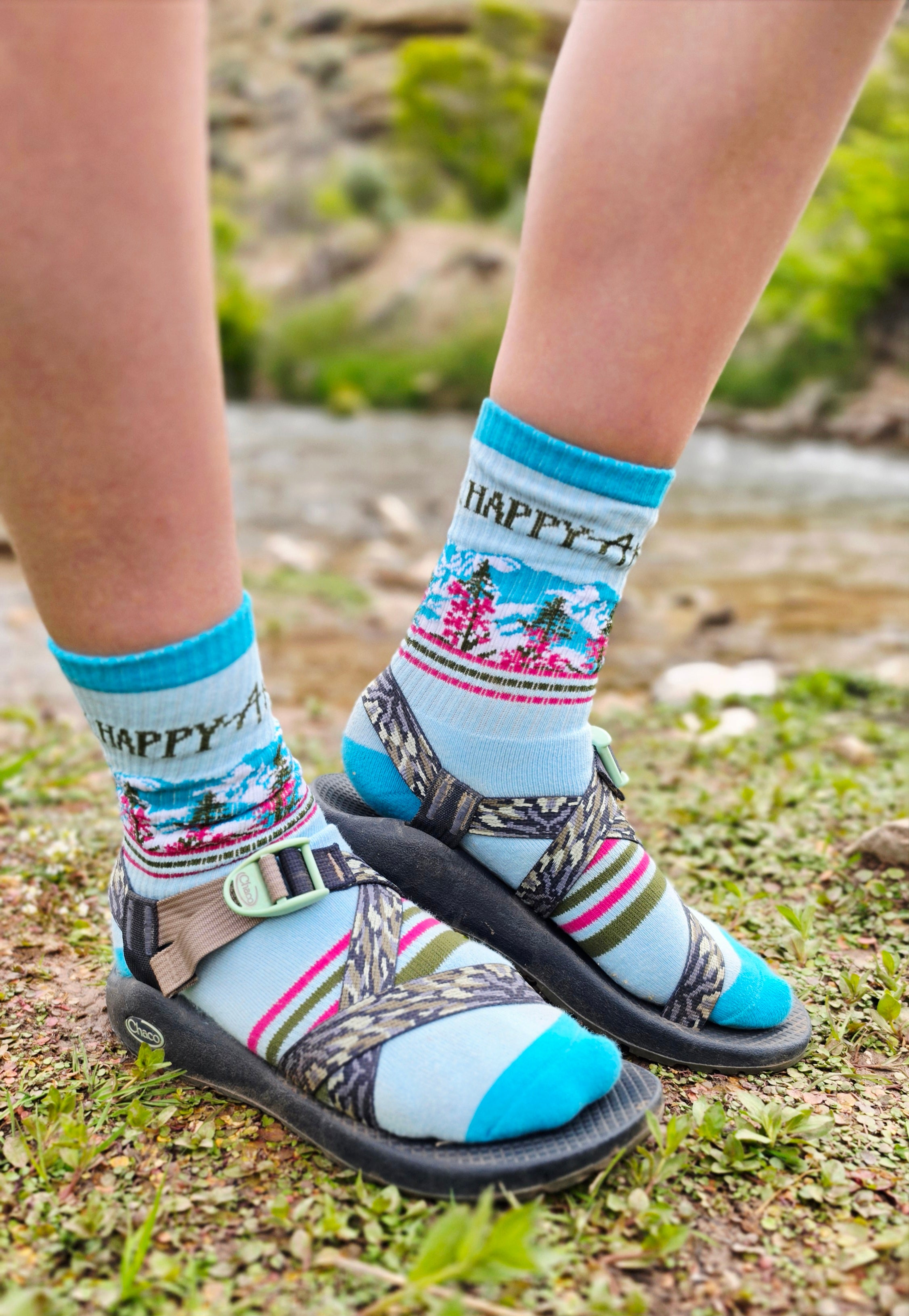 Denali Fireweed Socks