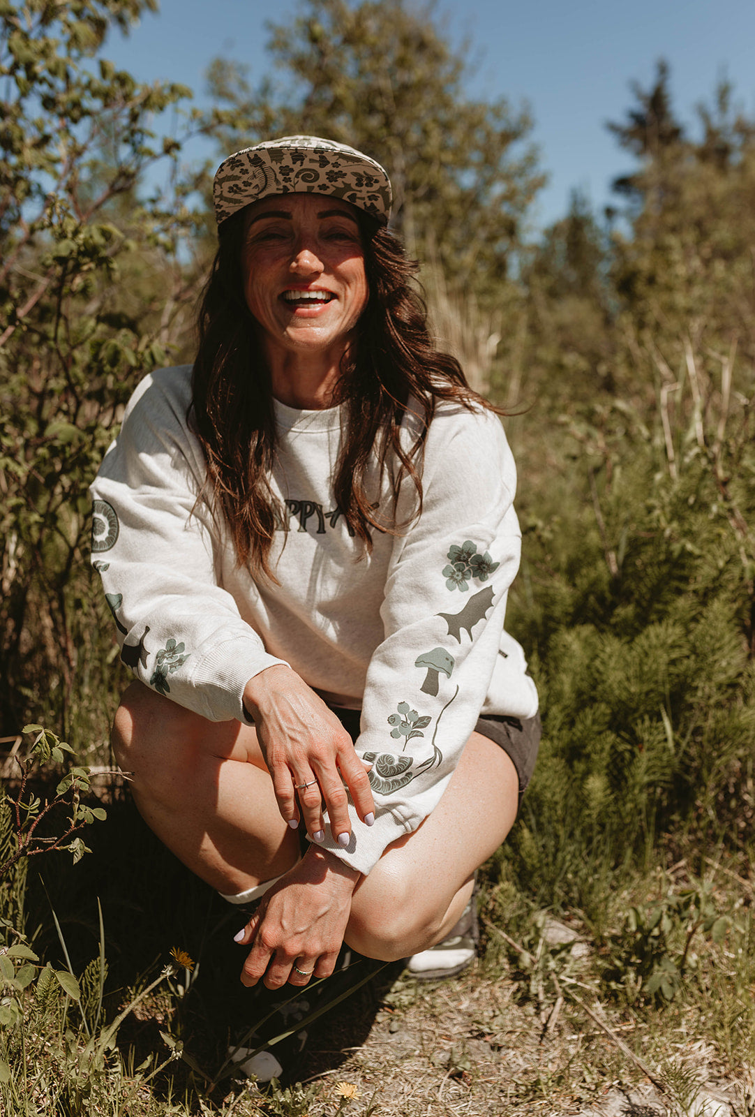 Oversized "Alaska Nature" Midi Sweatshirt