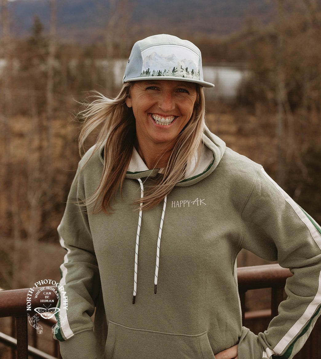 Pastel Mountain Camper Hat