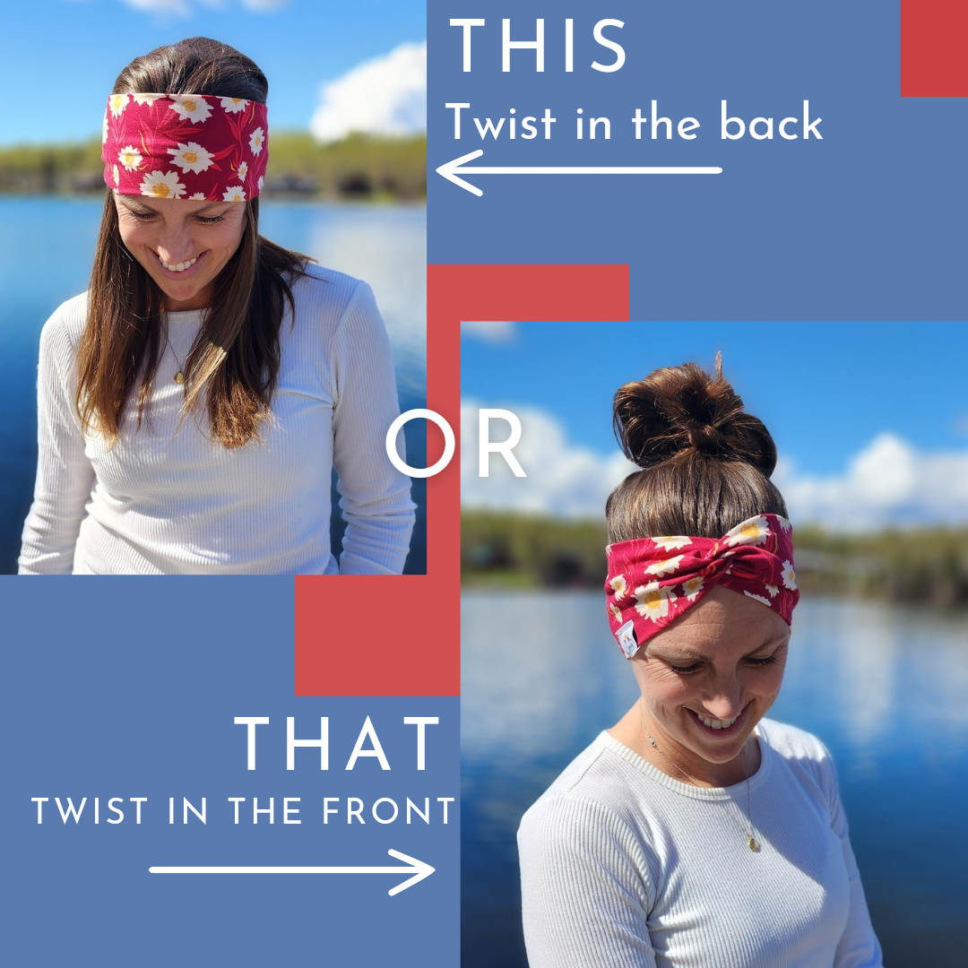 "Bears and Berries" Twist Headband