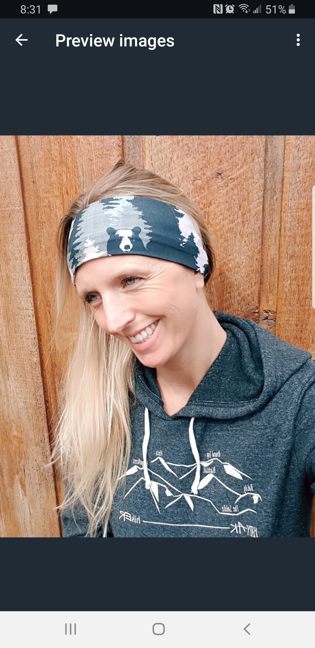 Camo Bear Headband