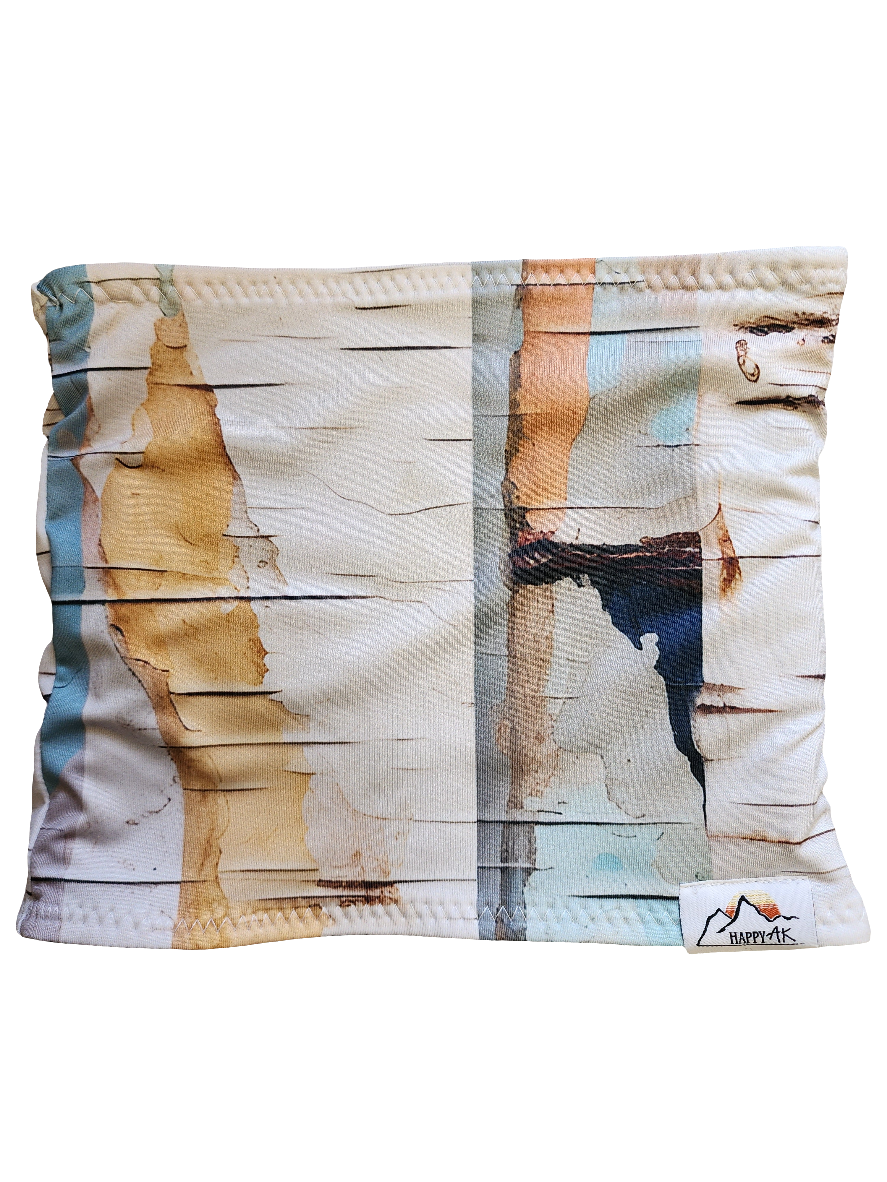 Tree Bark Fleece Headband | Fleece Neck Warmer