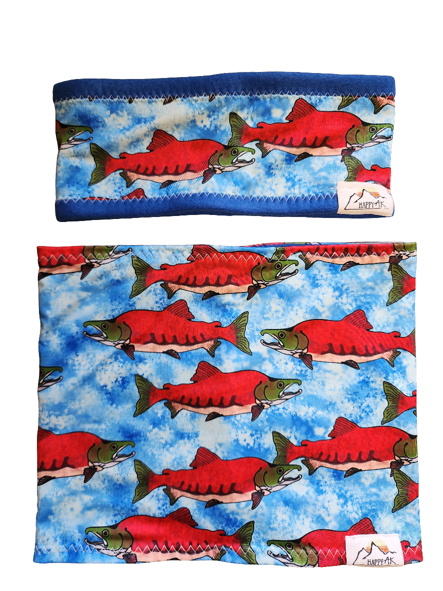 "Coho" Fleece Headband | Fleece Neck Warmer