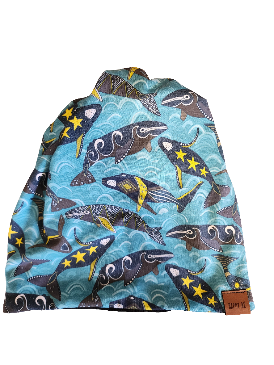 "Humpbacks" 4 Way Wool-Lined Beanie