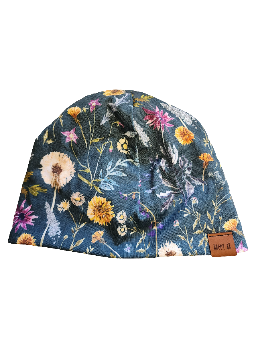 "Wildflowers" Merino Wool Beanie