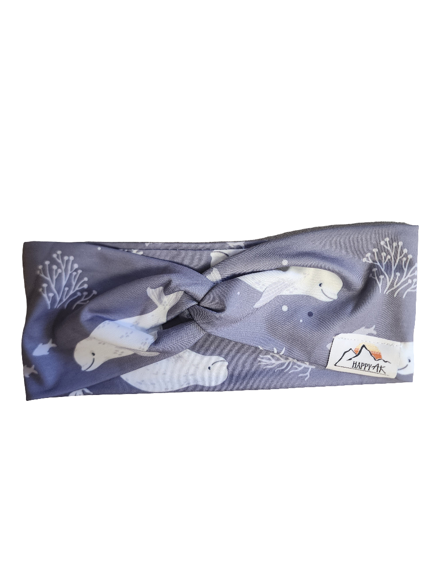 "Belugas" Twist Headband