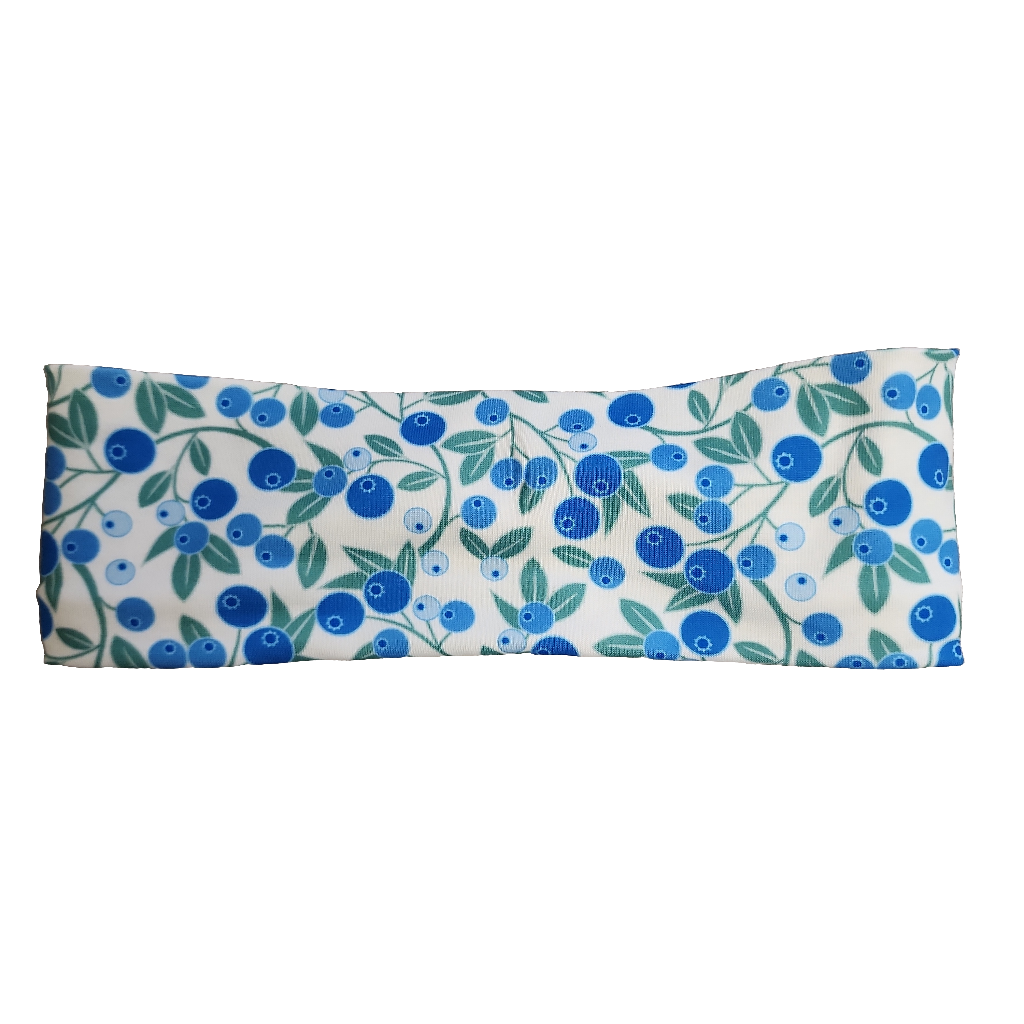 "Blueberries on White" Headband