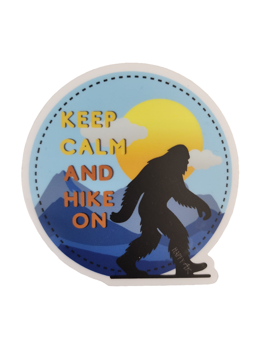 "Keep Calm and Hike On" Sticker