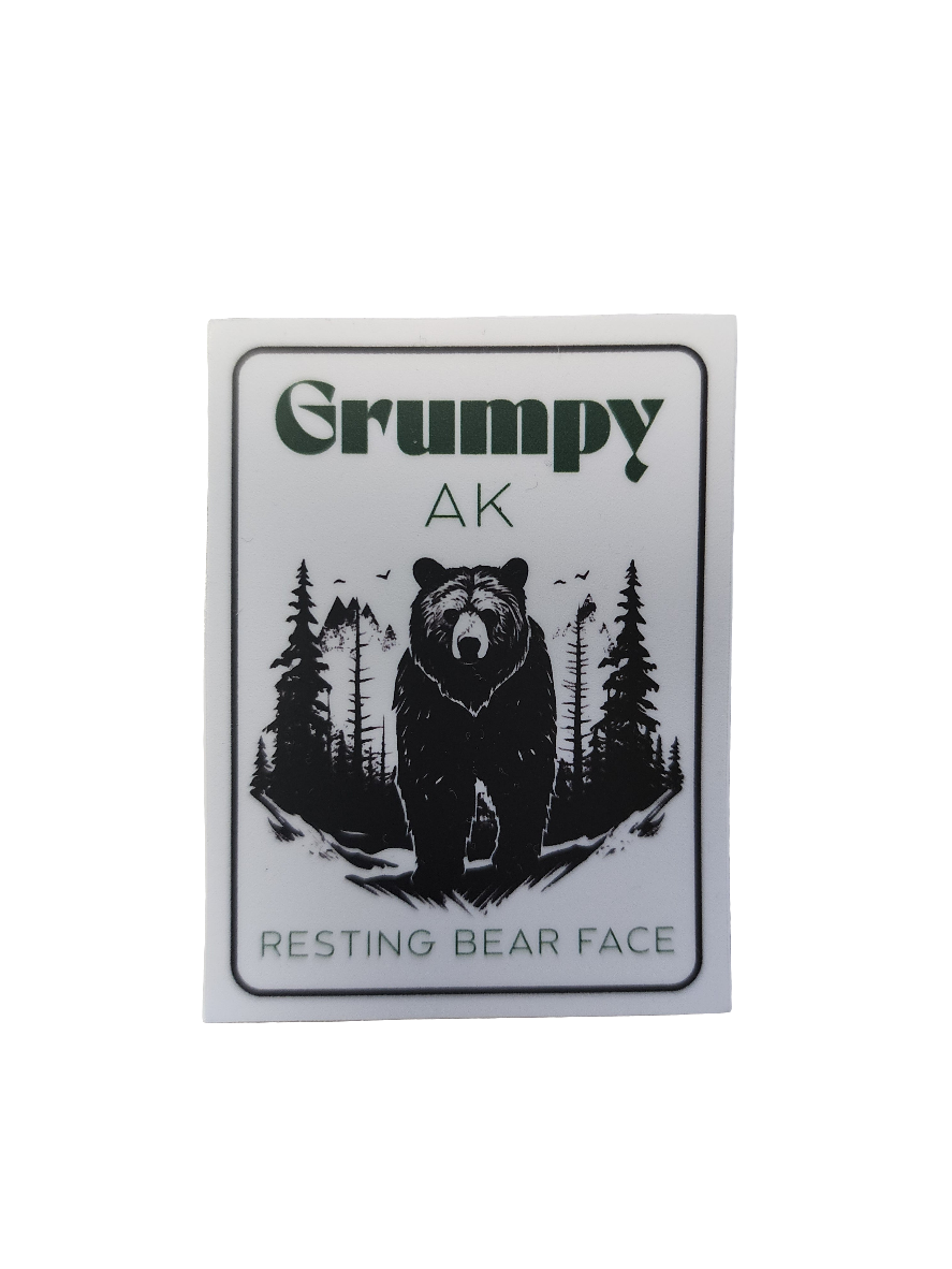 "Resting Bear Face" Sticker