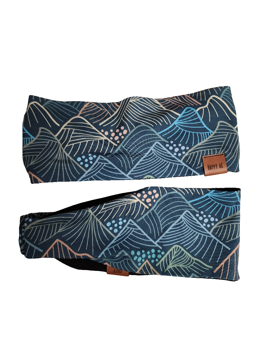 "Green Peaks" Merino Wool Lined Headband