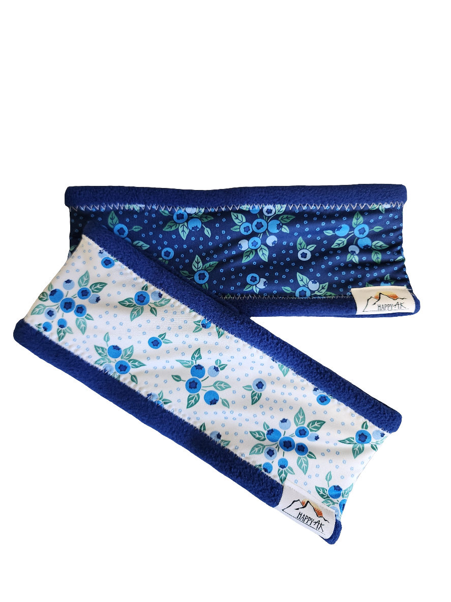 Blueberries Fleece Headband | Fleece Lined Neck Warmer