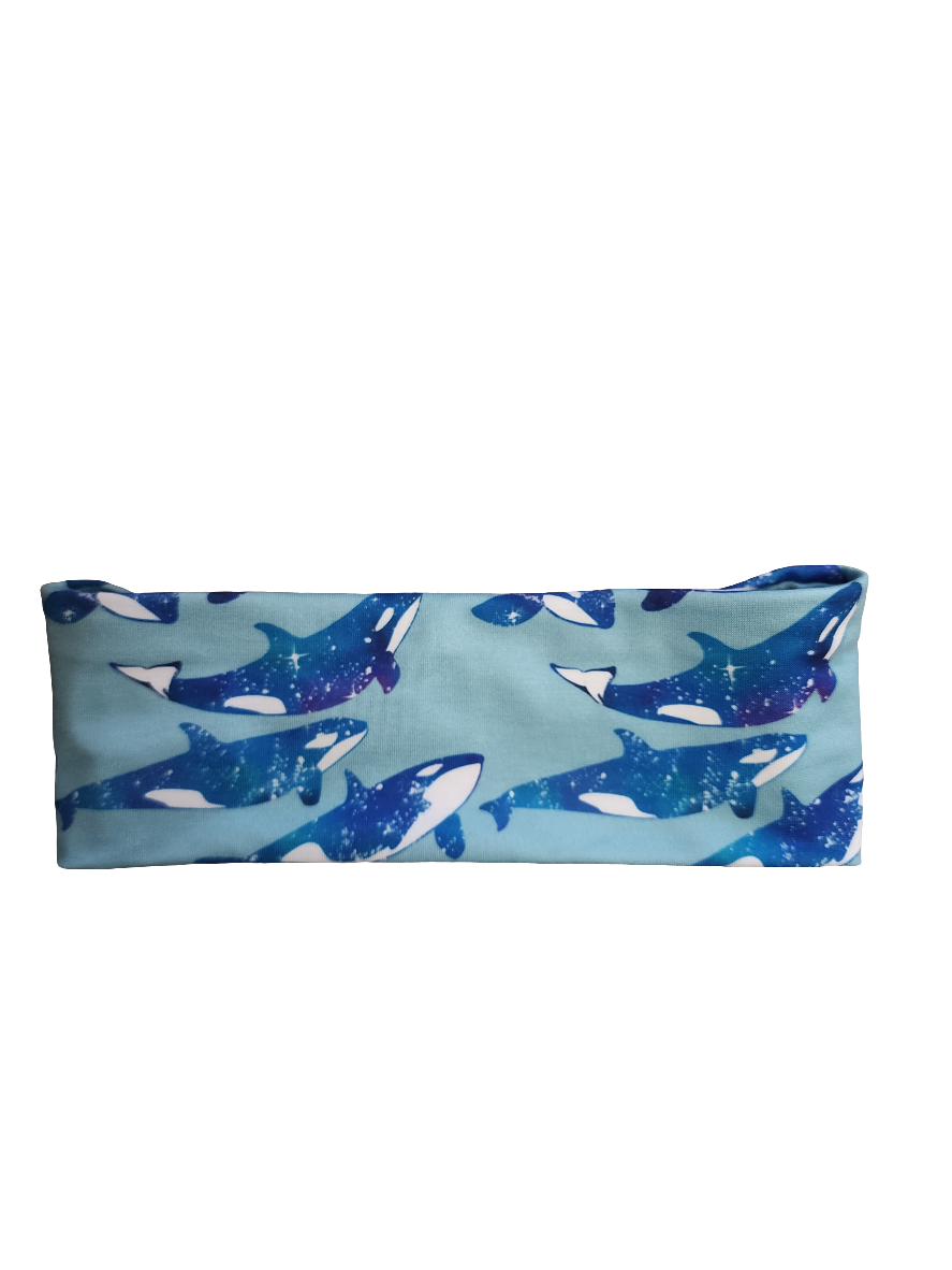 "Sparkling Orcas" Headband