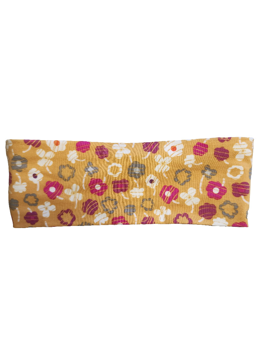 "Flowers on Mustard" Headband