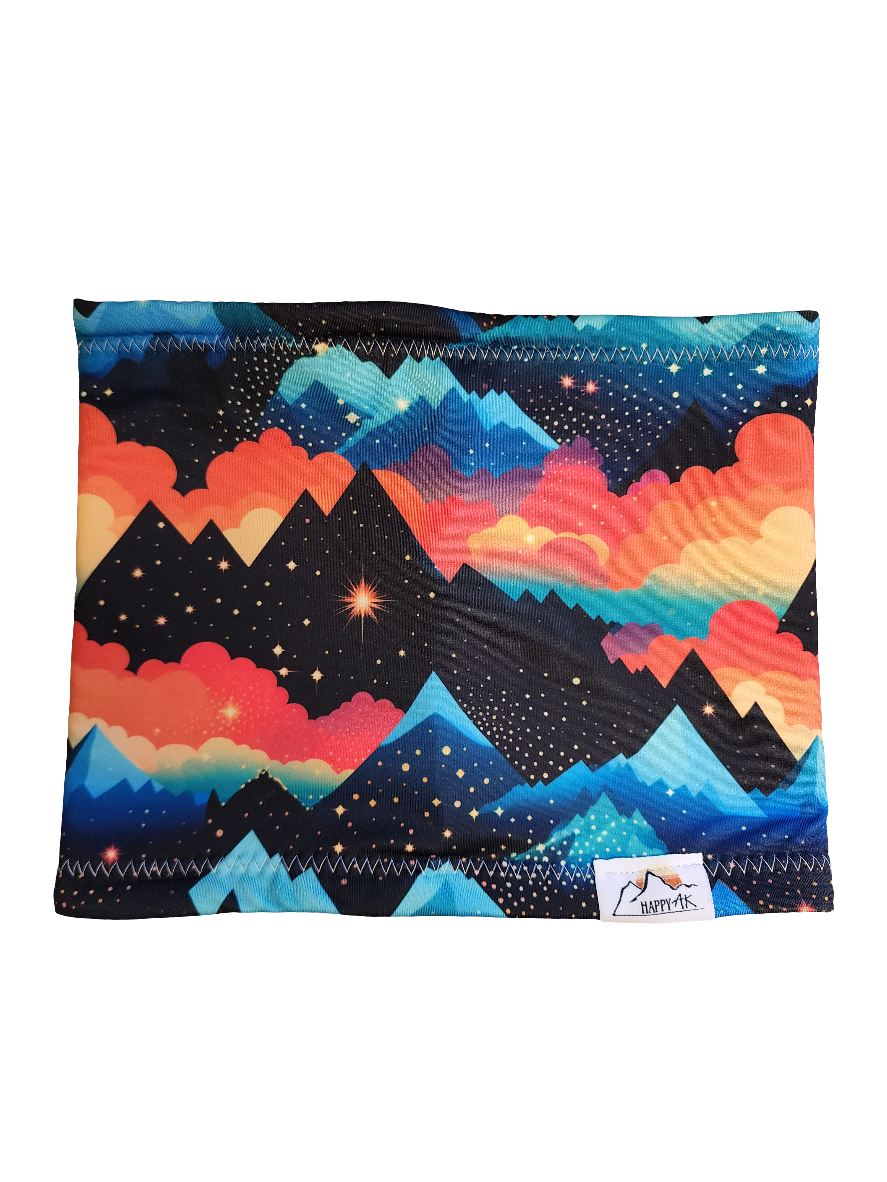 "Mountain Sky" Fleece Headband | Fleece Neck Warmer