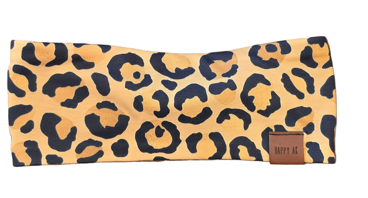 "Leopard" Merino Wool Lined Headband