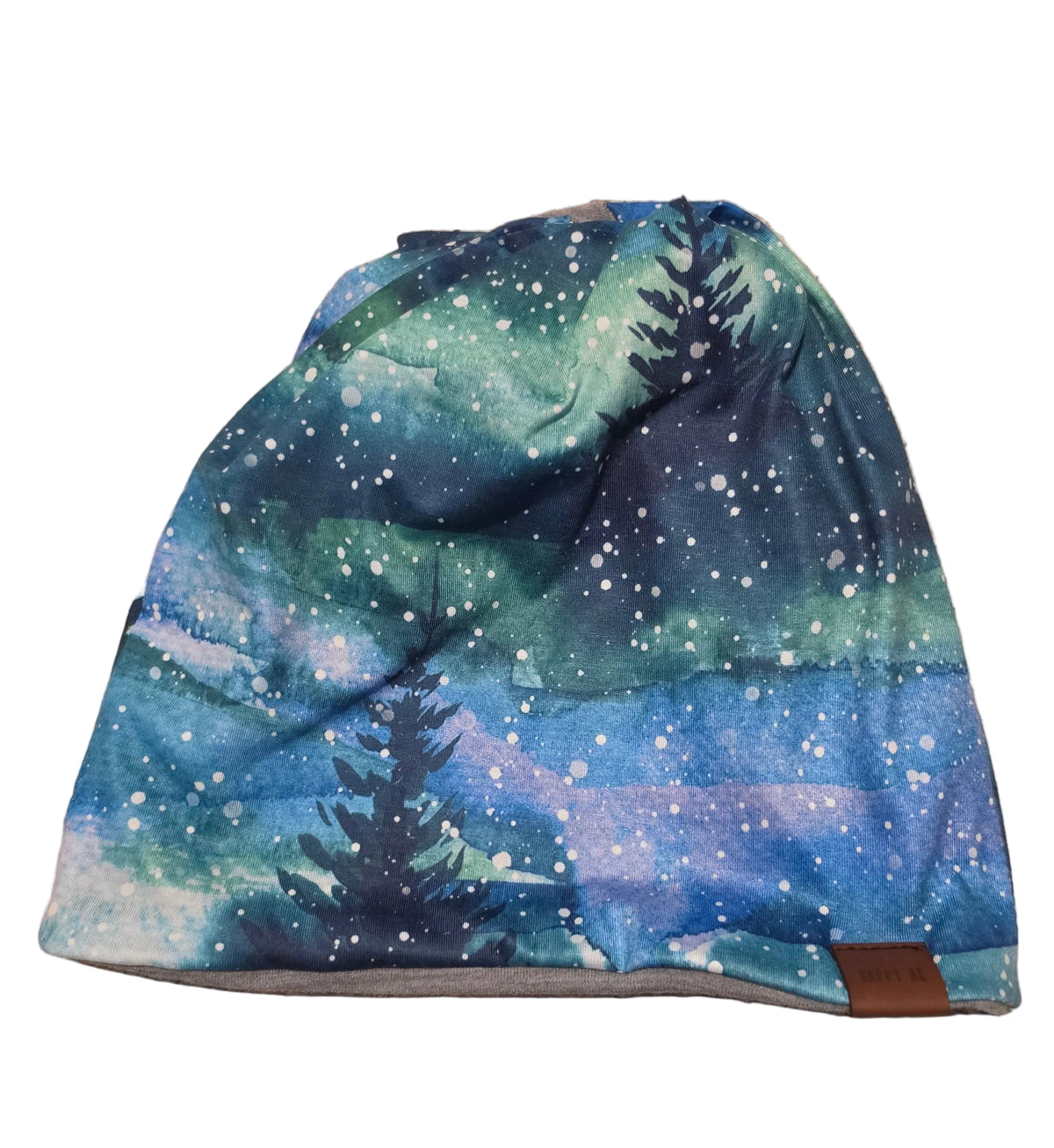 "Snowy Night" 4-Way Wool Lined Beanie