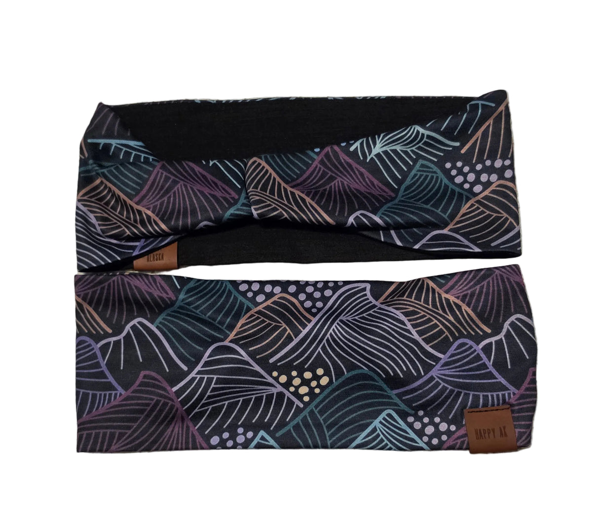 "Purple Hills" Merino Wool Lined Headband