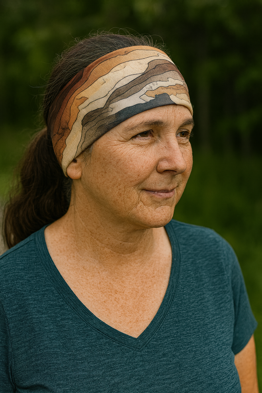 "Topographic" Headband