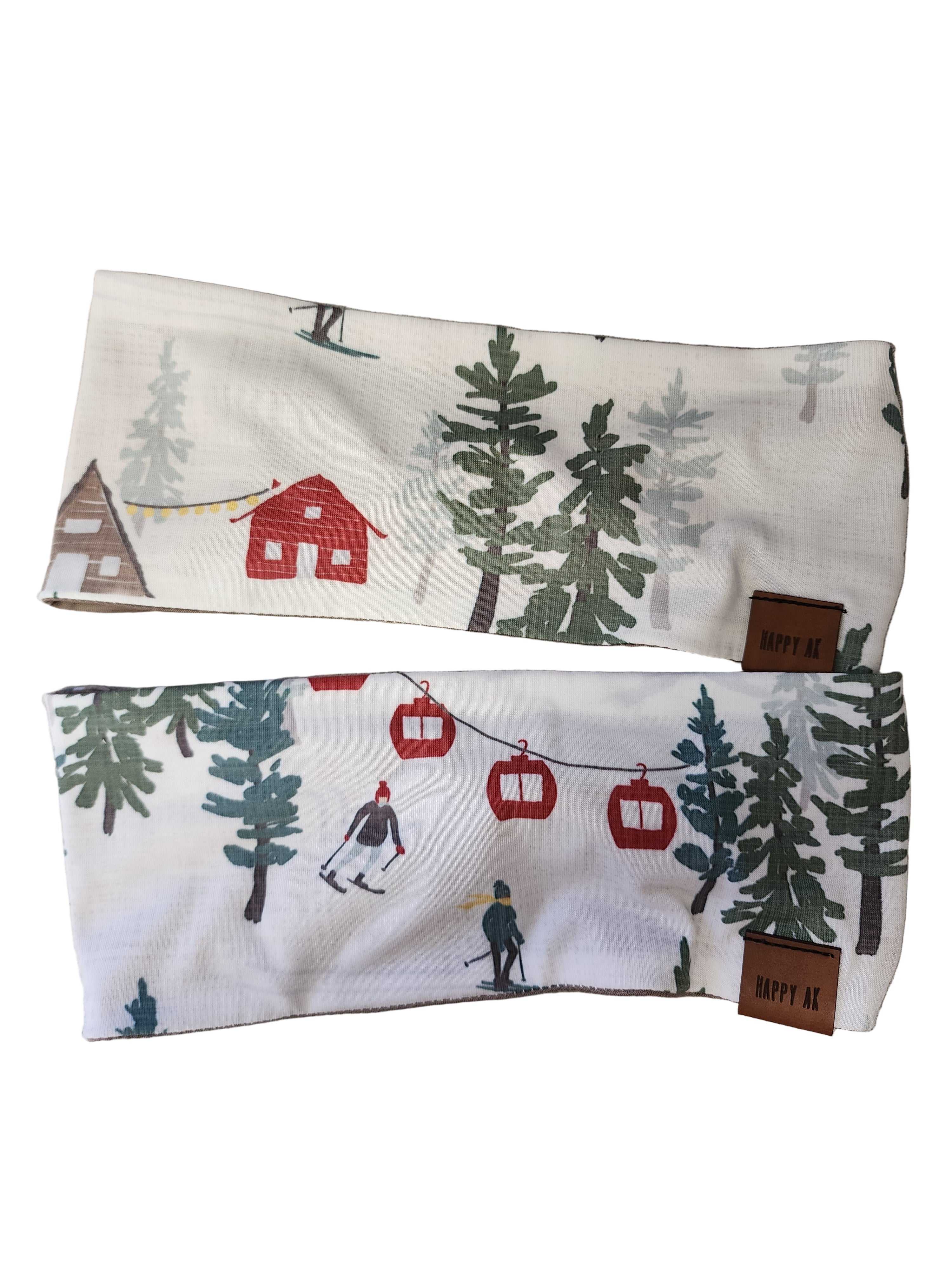 "Ski/Cabin Getaway" Merino Wool Lined Headband