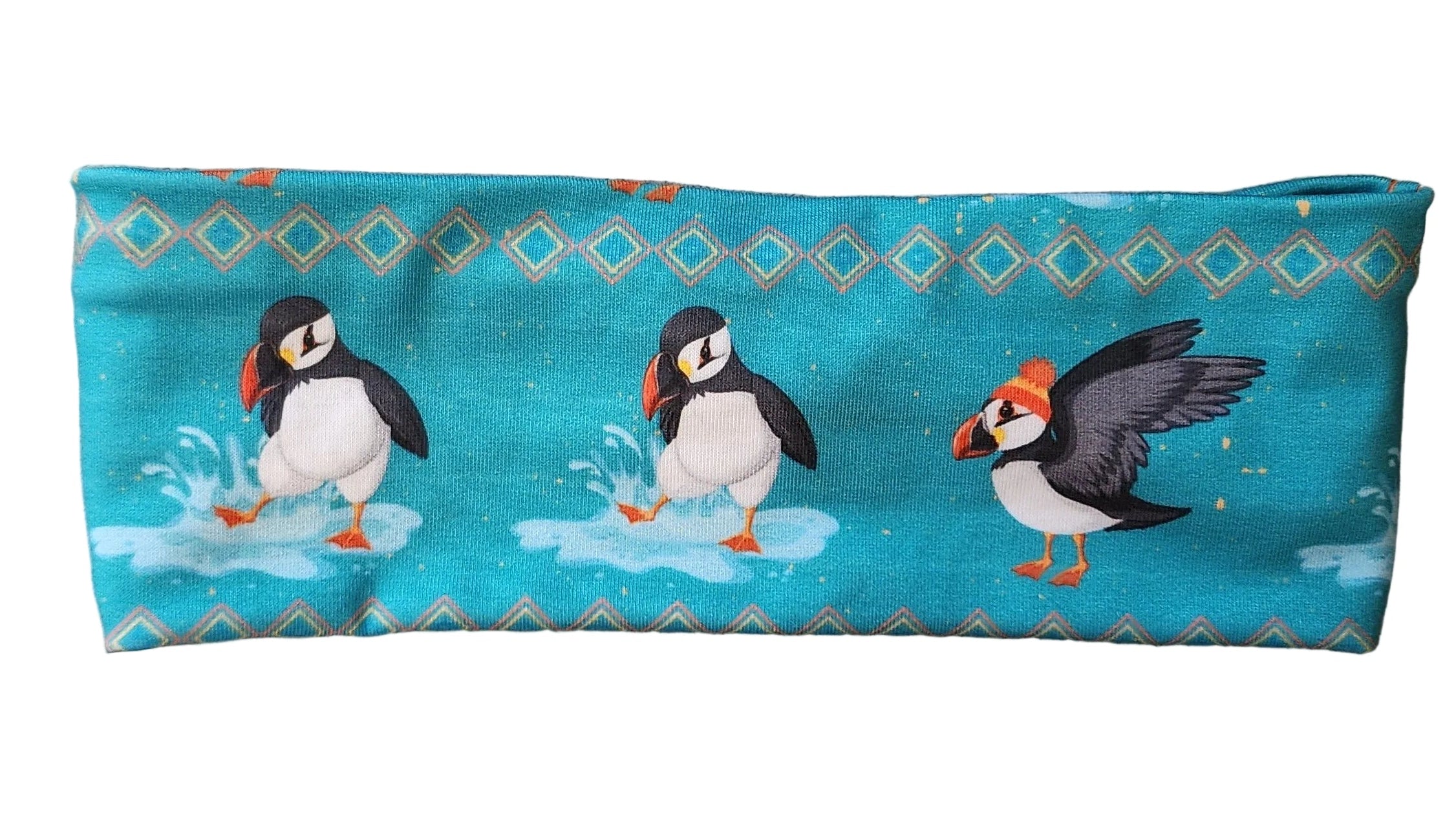 "Puddle Puffins" Headband