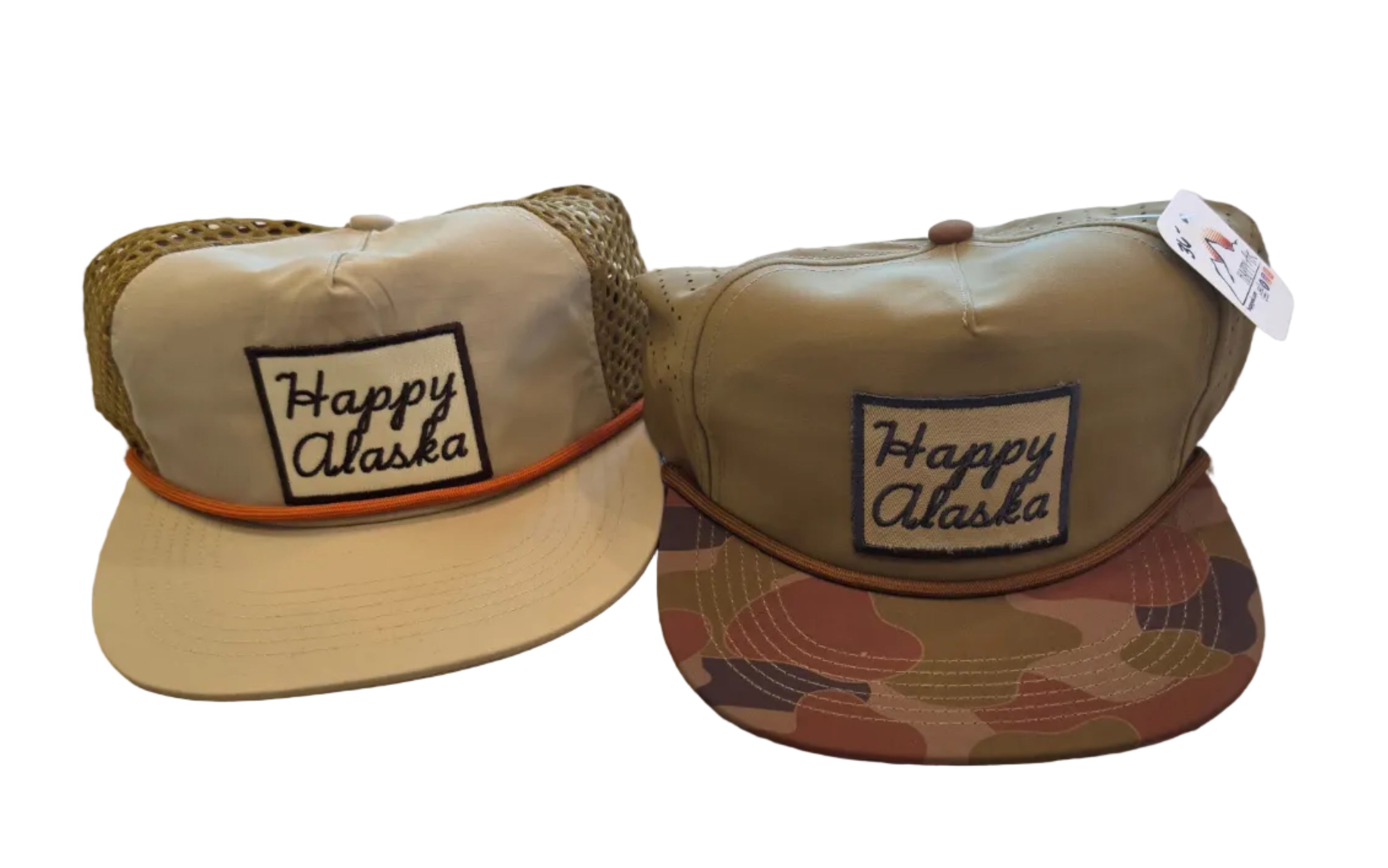 Lightweight "Happy Alaska" Meshback Hats