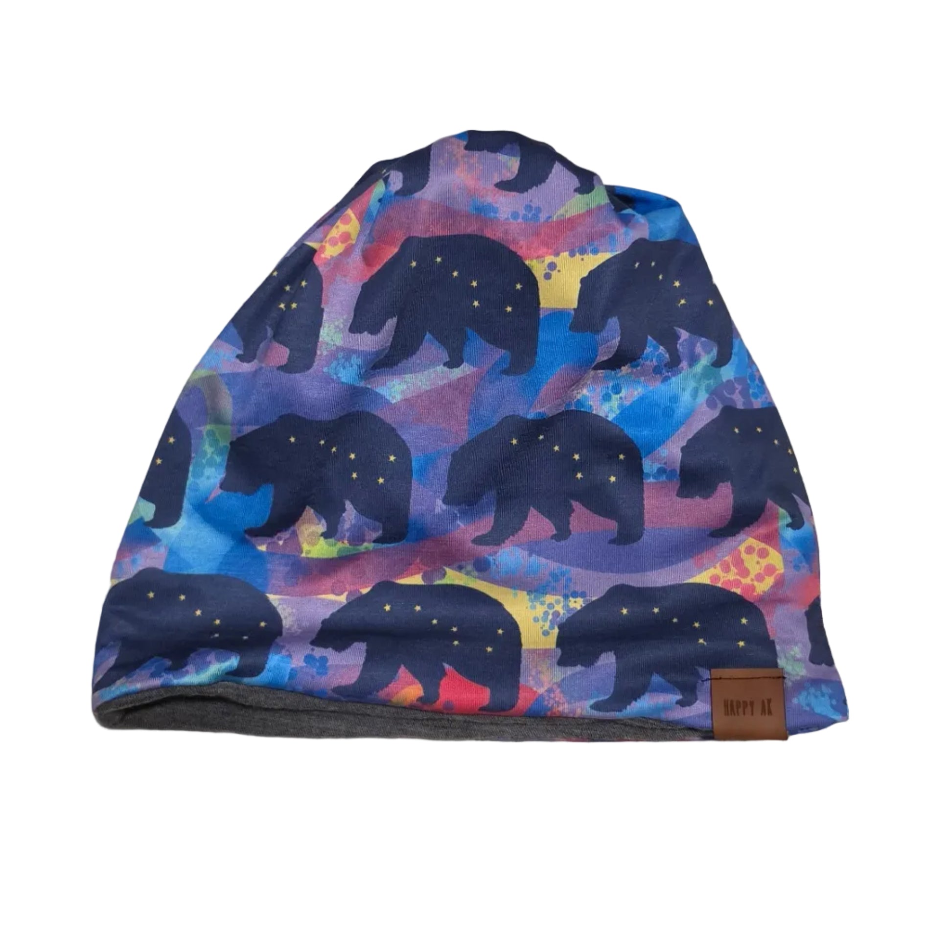 "Ak Aurora Bears" 4-Way Wool Lined Beanies
