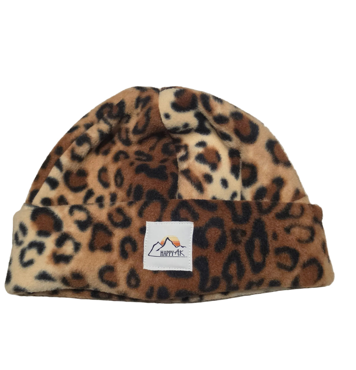 Cheetah Fleece Beanie