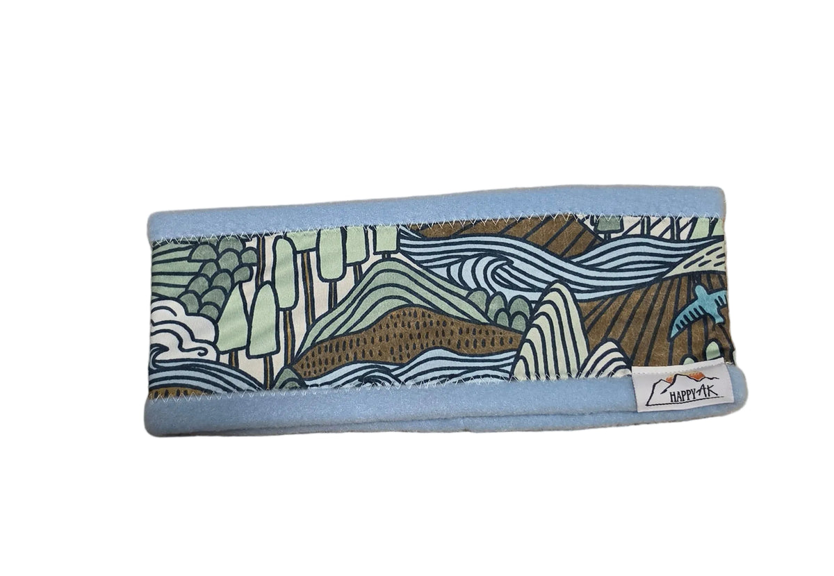 "Outdoor Scene" Fleece Headband | Fleece Neck Warmer