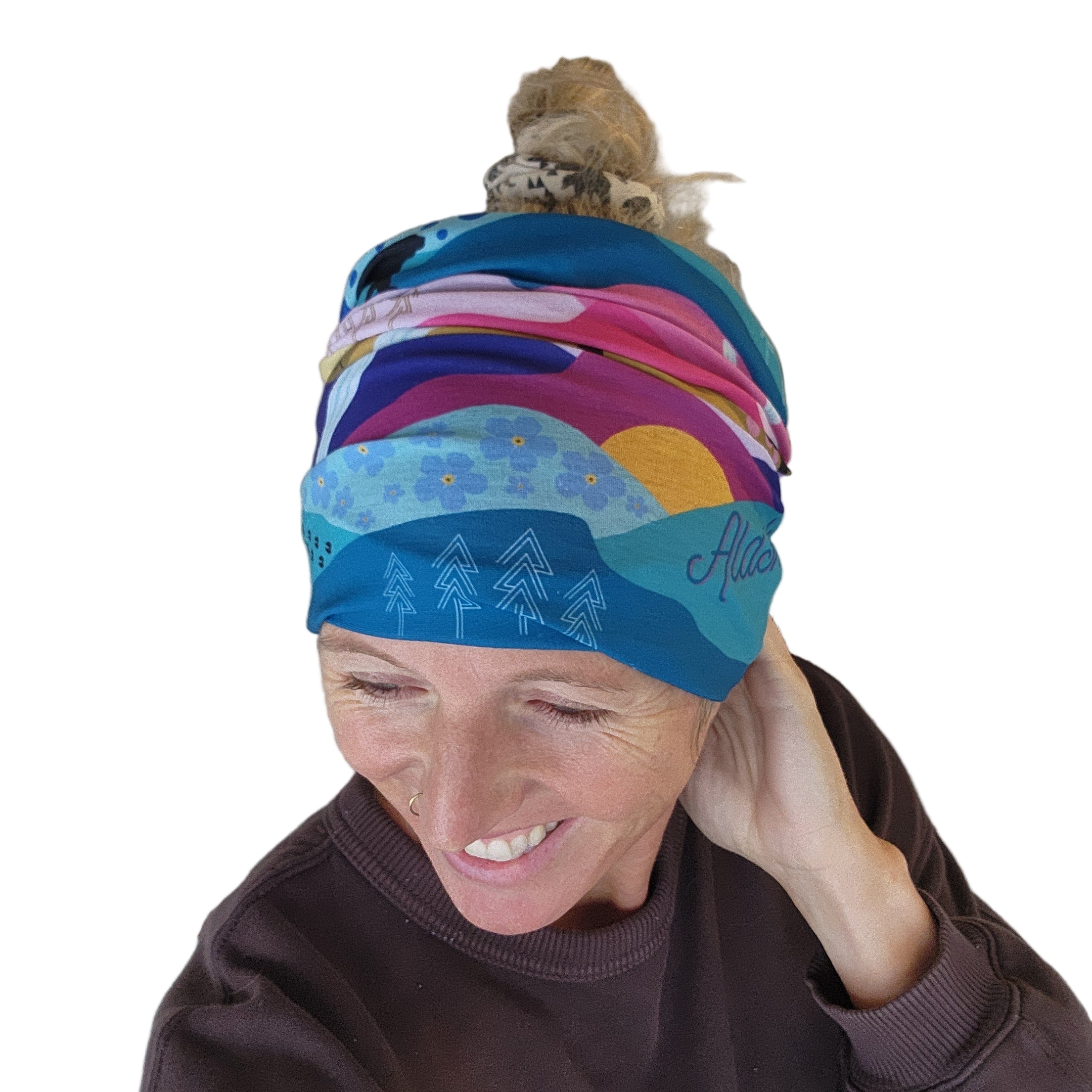 "Bright Alaska Scene" Neck Gaiter/ Tube