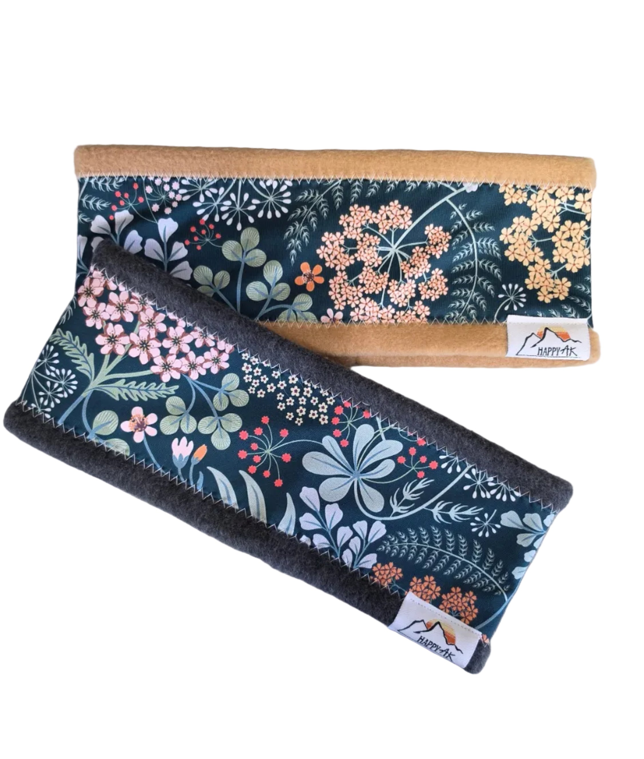 "Whimsical Flowers" Fleece Lined Headband