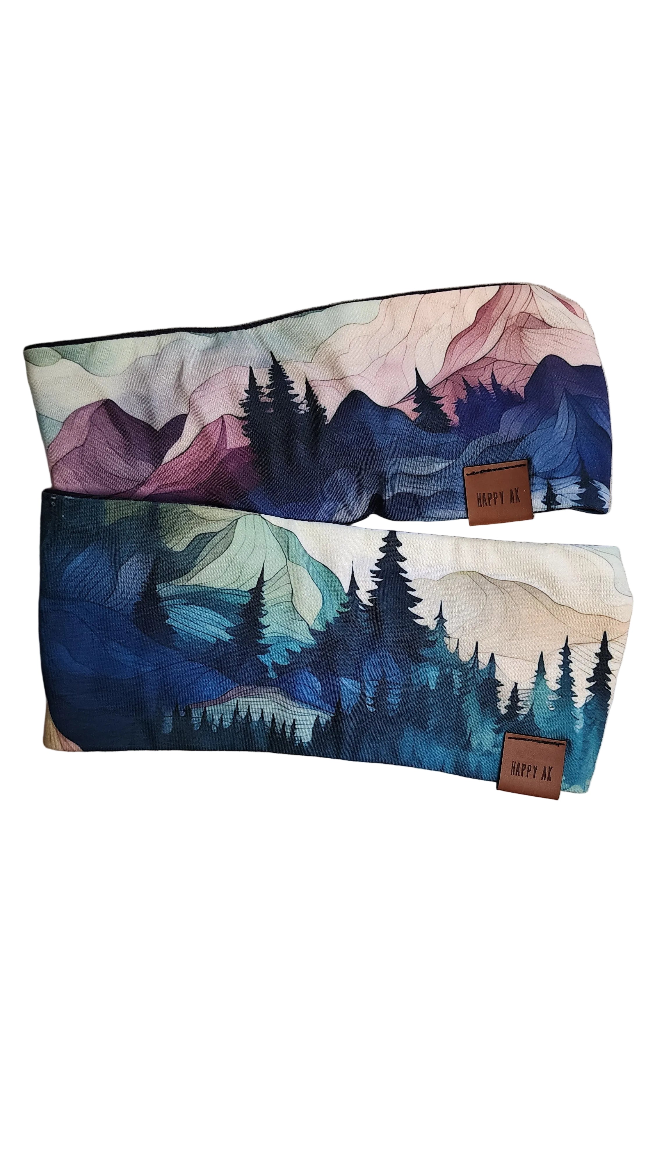 "Mystical Forest" Merino Wool Lined Headband