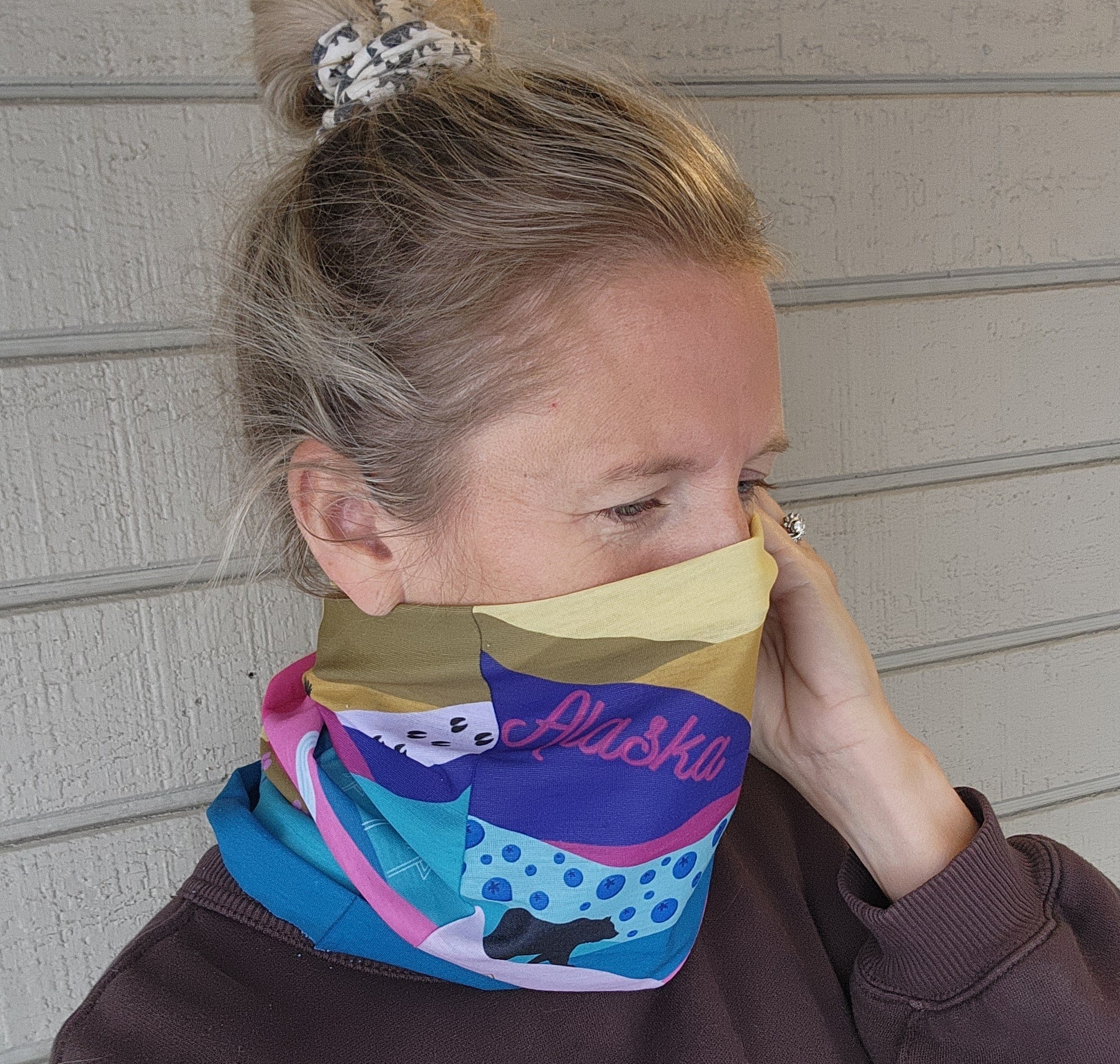 "Bright Alaska Scene" Neck Gaiter/ Tube