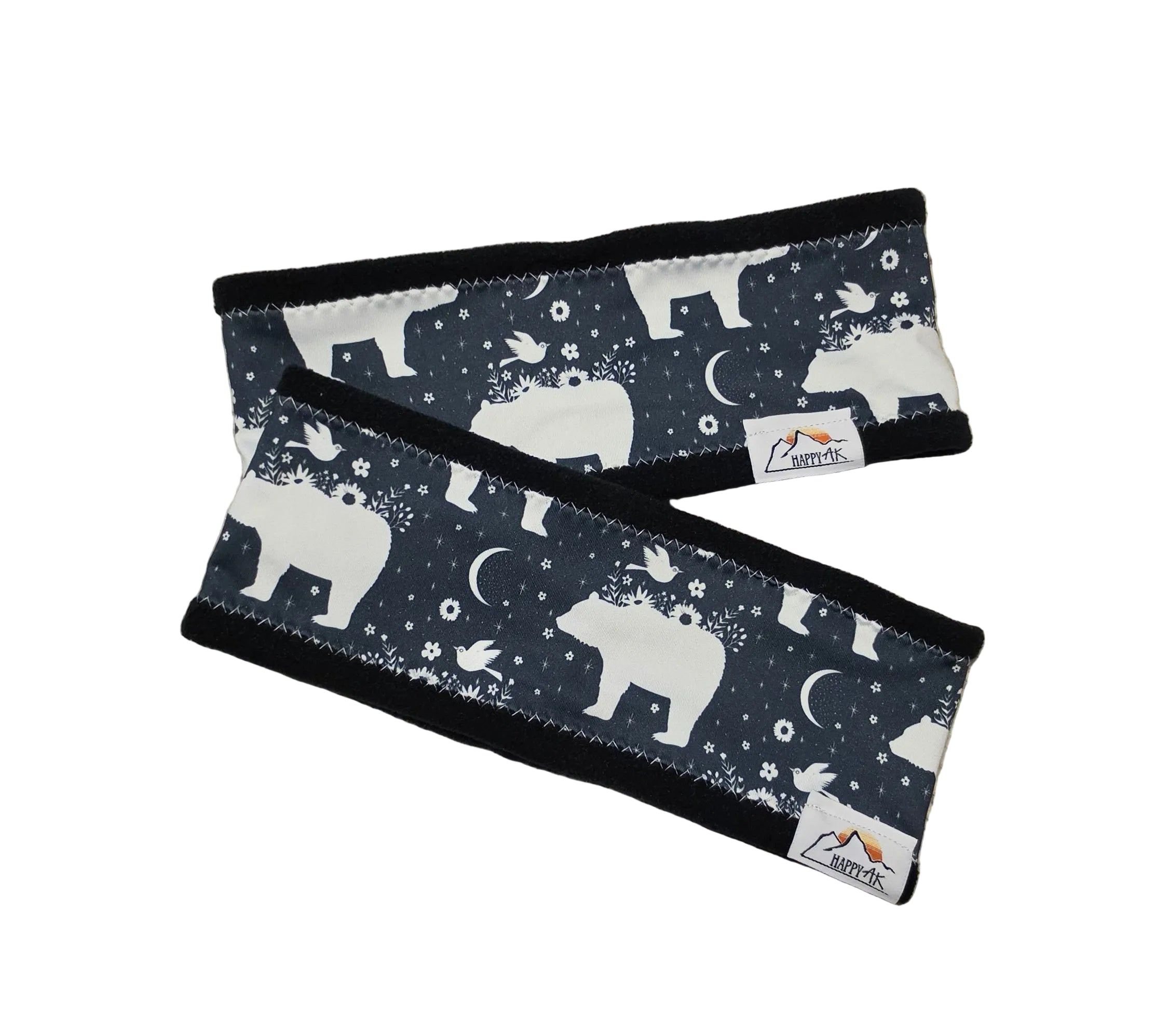 "Moon Bear" Fleece Lined Headband