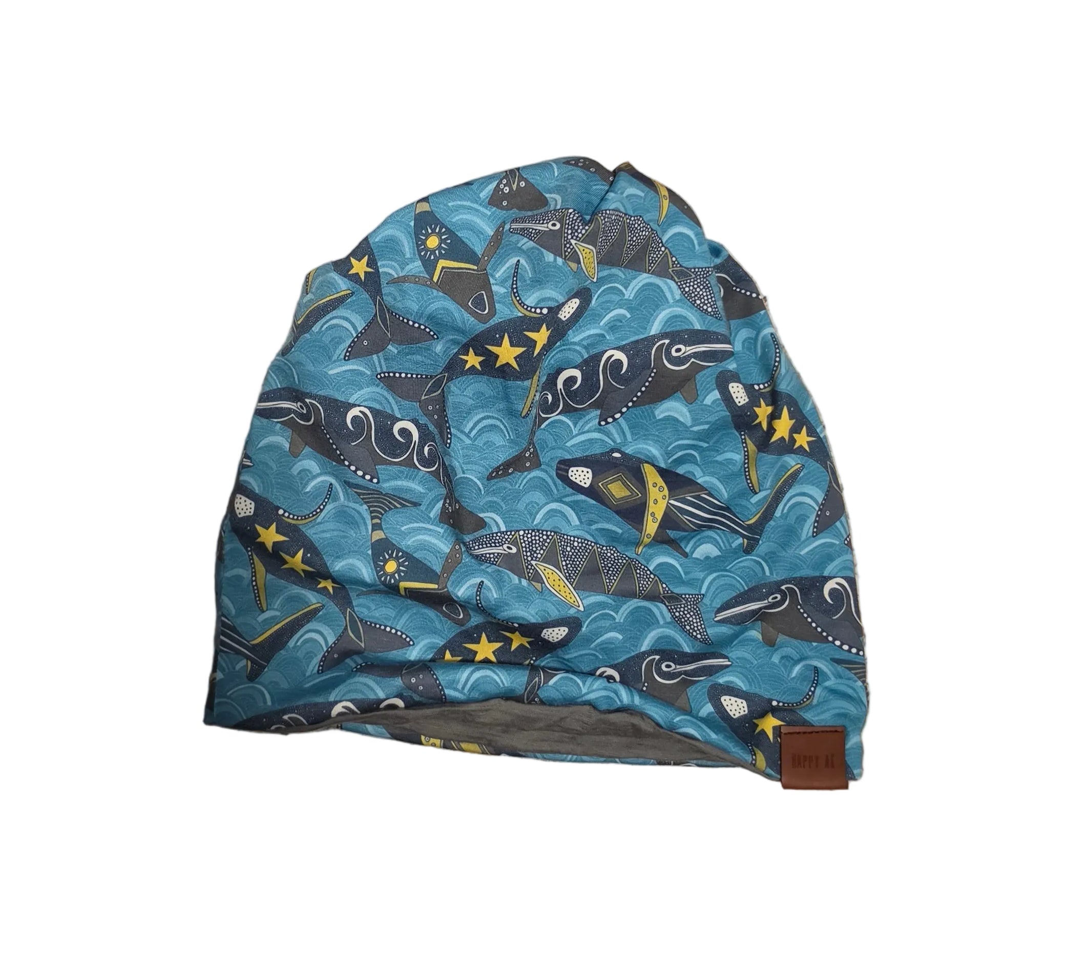 "Humpback Stars" 4-Way Wool Lined Beanies