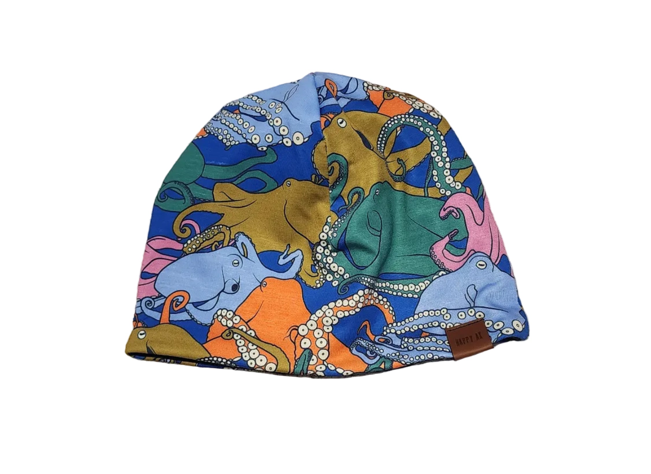 "Retro Octopus" Merino Wool Beanie