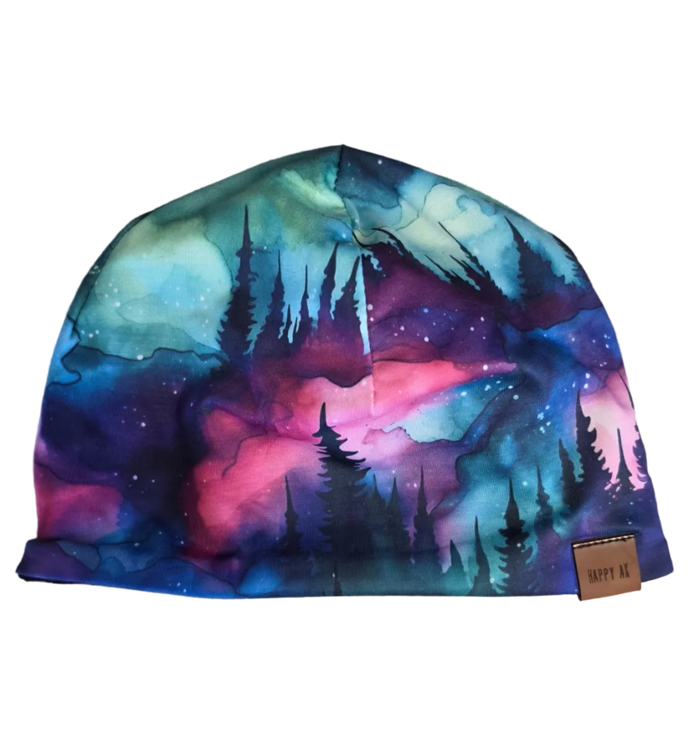 "Aurora Forest" Merino Wool Beanie