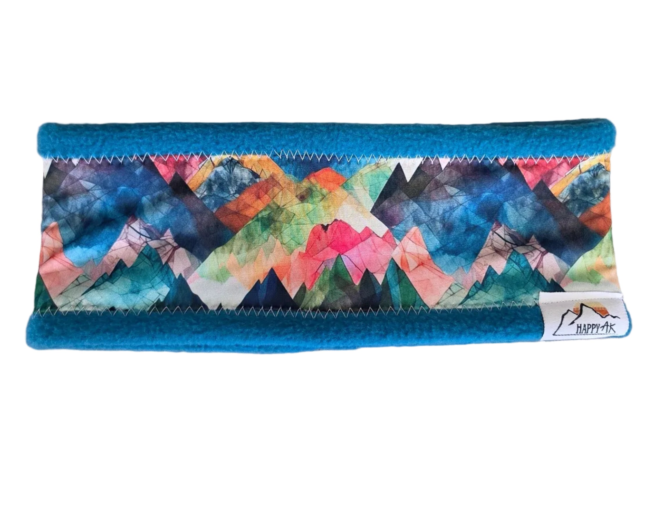 "Stained Glass Peaks" Fleece Headband
