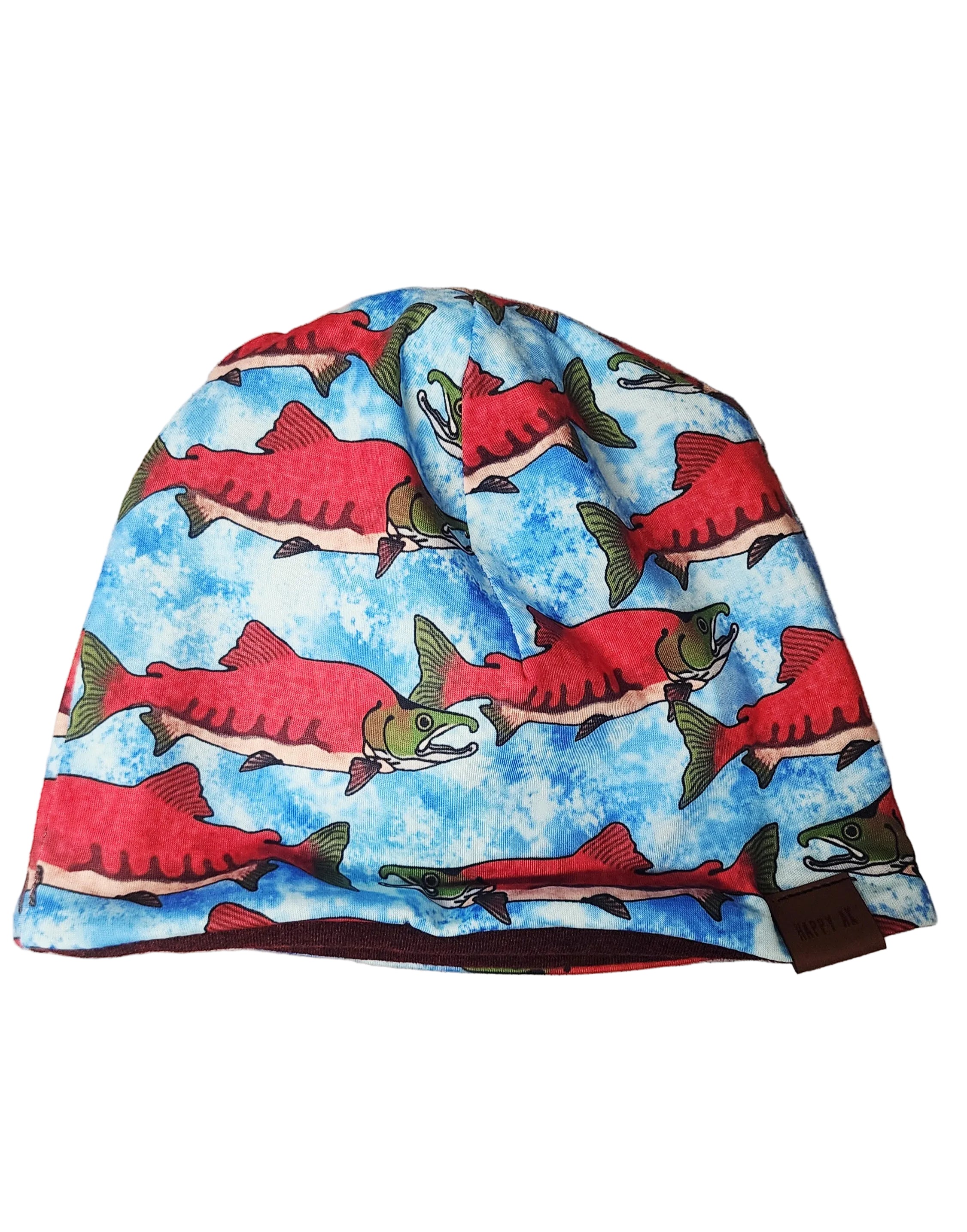 "Salmon Run" Merino Wool Beanie