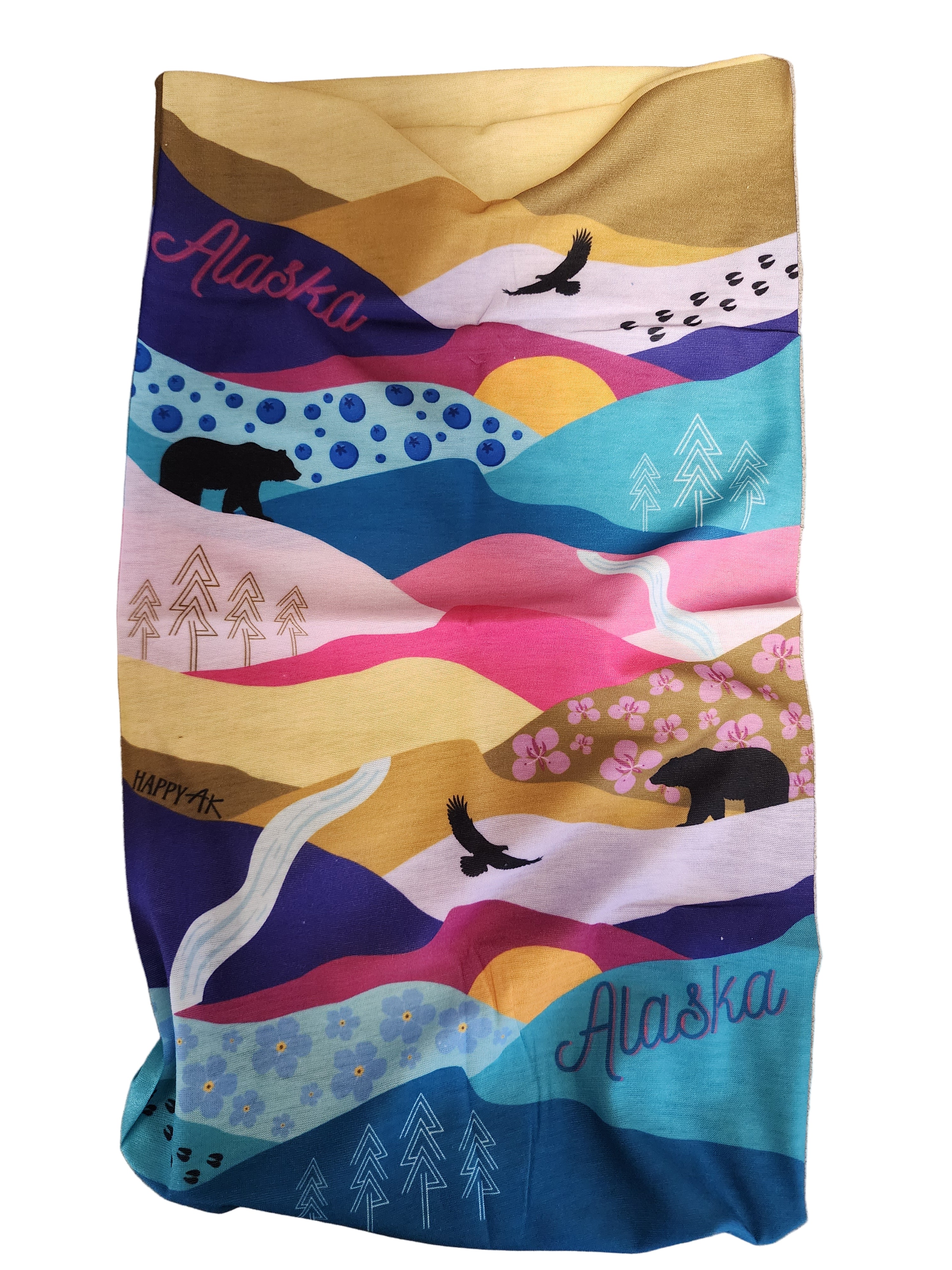 "Bright Alaska Scene" Neck Gaiter/ Tube