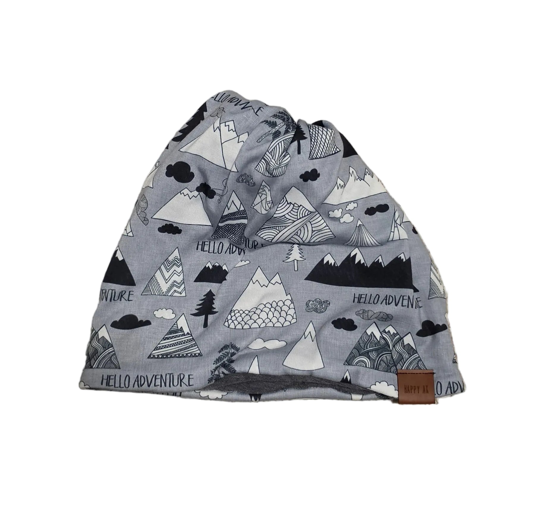 "Hello Adventure" 4-Way Wool Lined Beanies