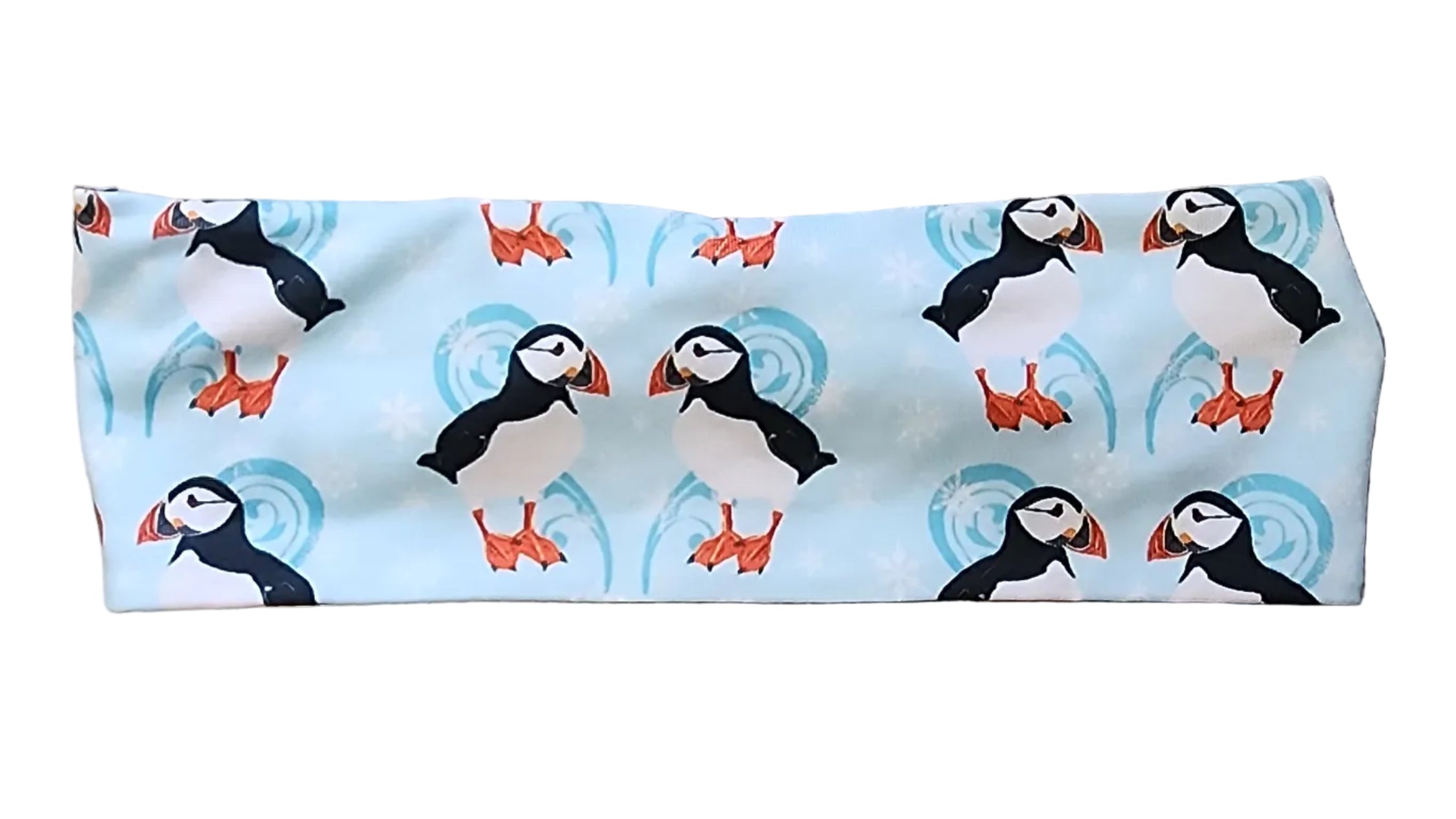 "Snowflake Puffins" Headband